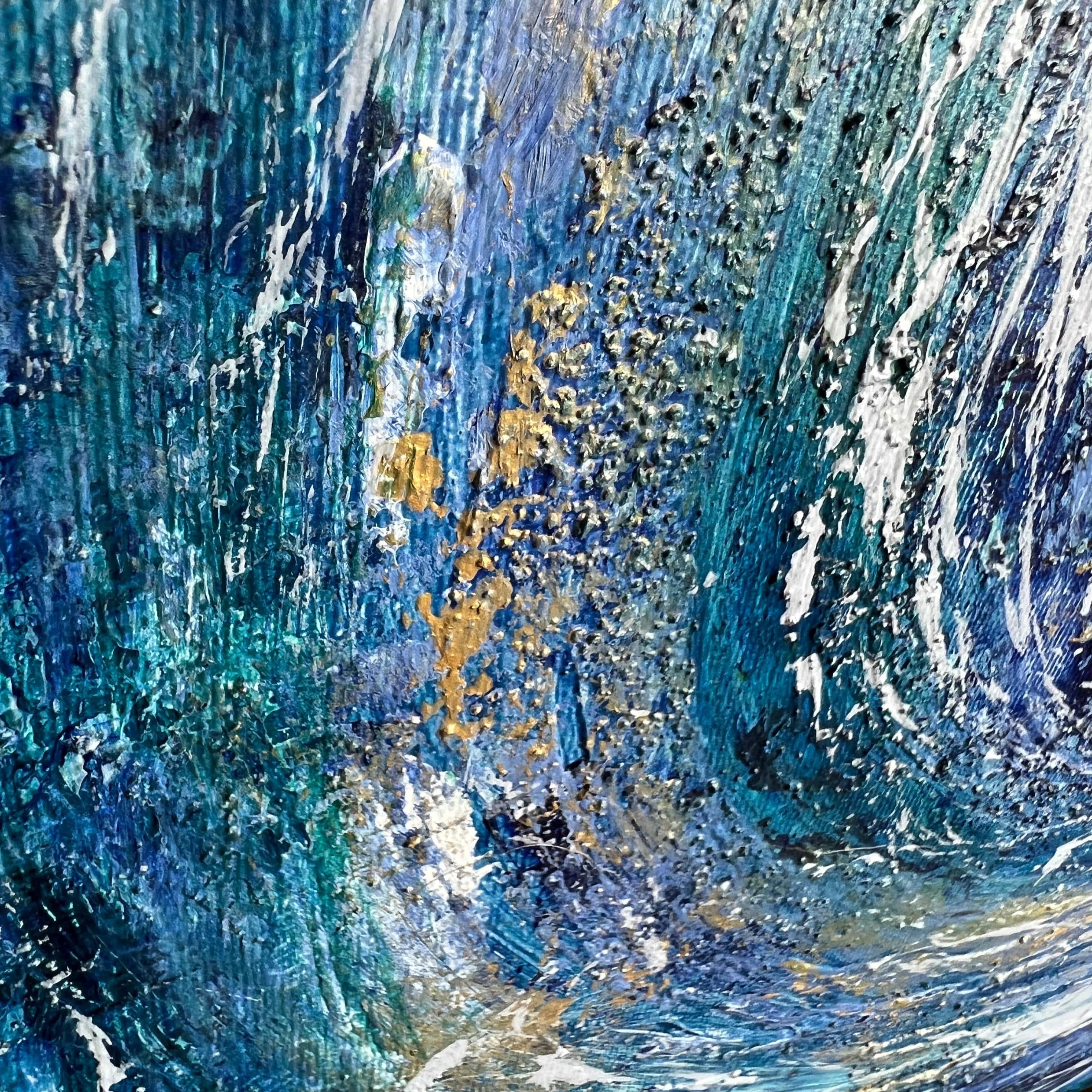 Dynamic abstract circular wall art SWIRL