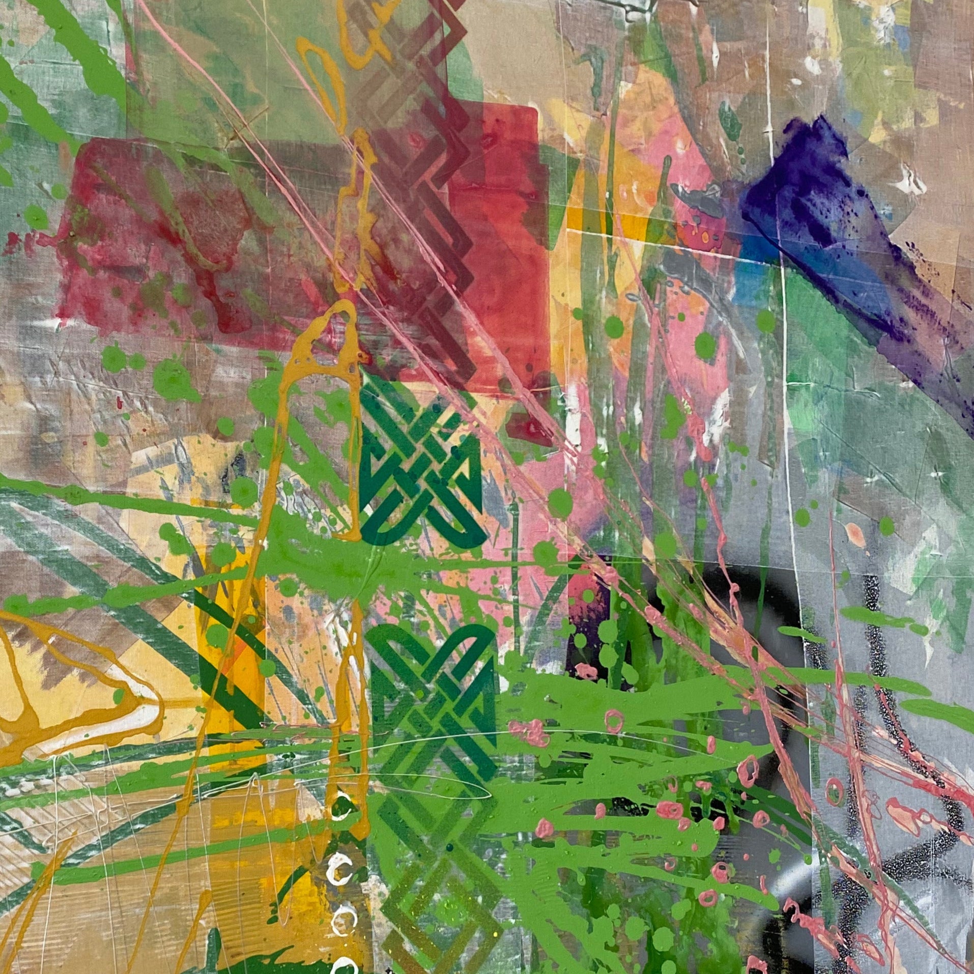 NATURE'S PALIMPSEST 39.4"x39.4"