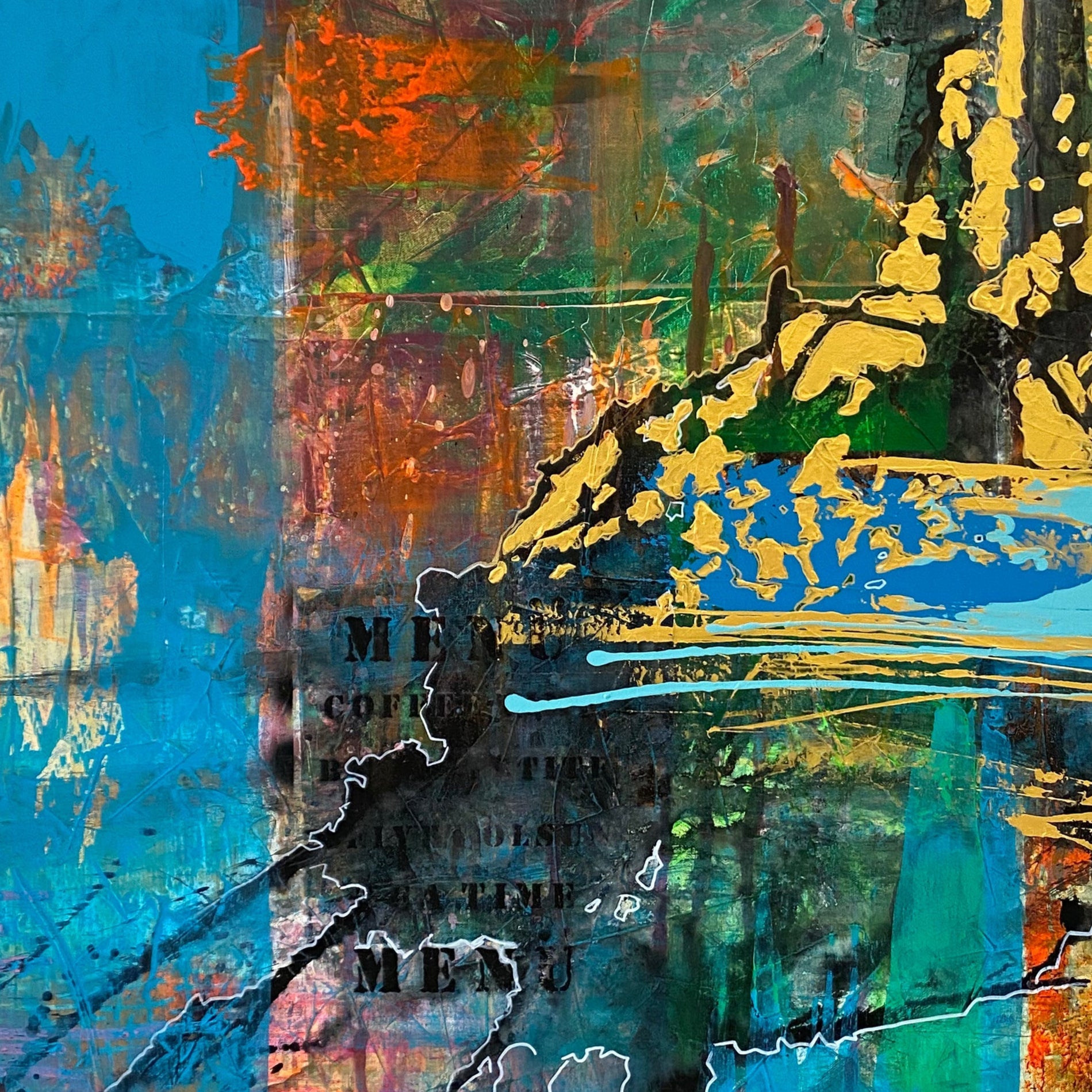 ENCODED VIBRANCE 40"x40"