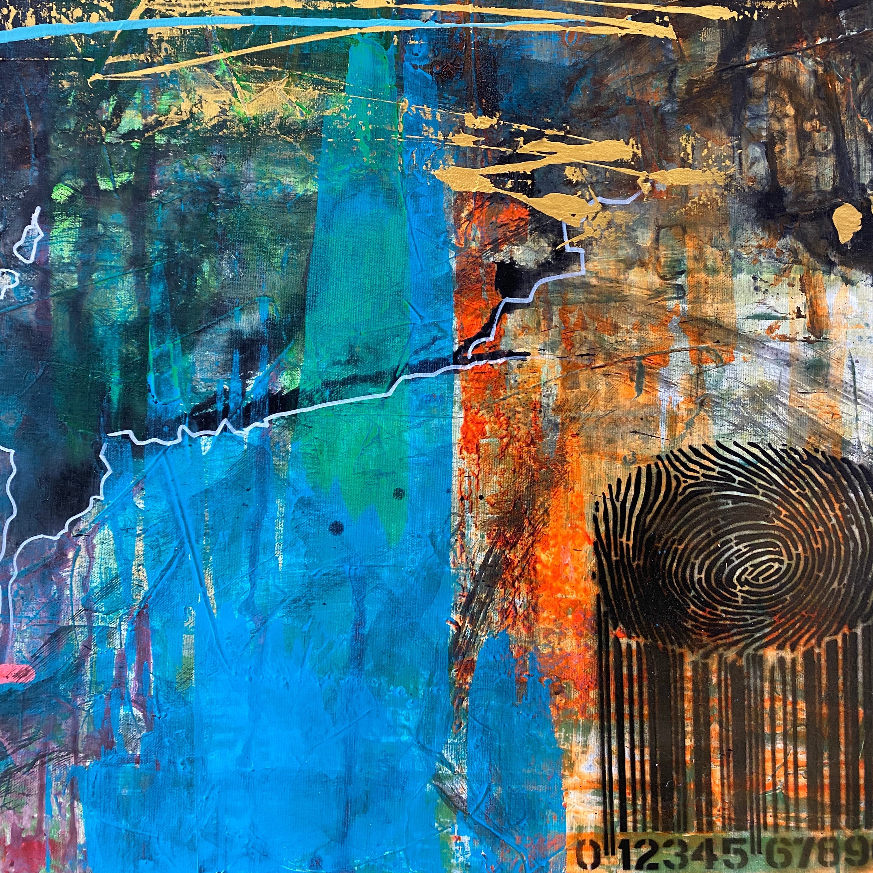 ENCODED VIBRANCE 40"x40"