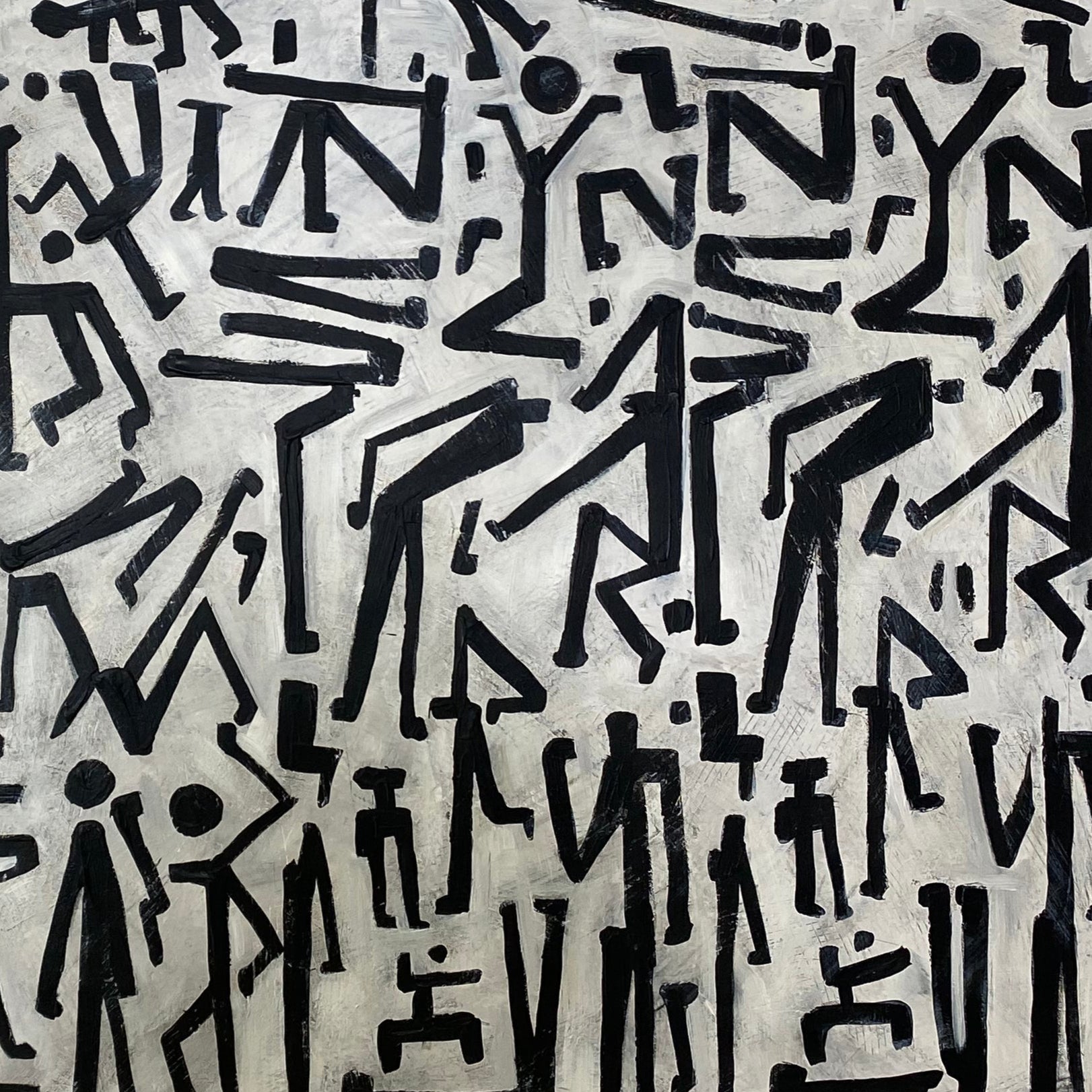 PRINITIVE CONVERSATION 36"x54"