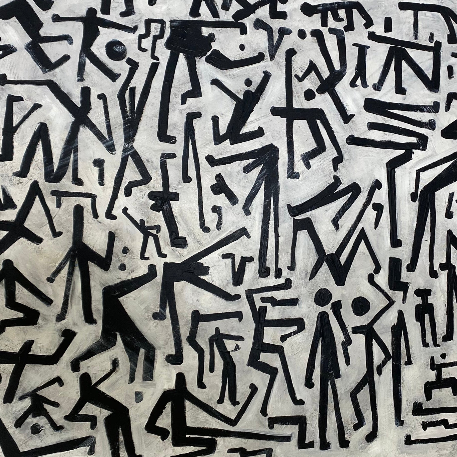 PRINITIVE CONVERSATION 36"x54"