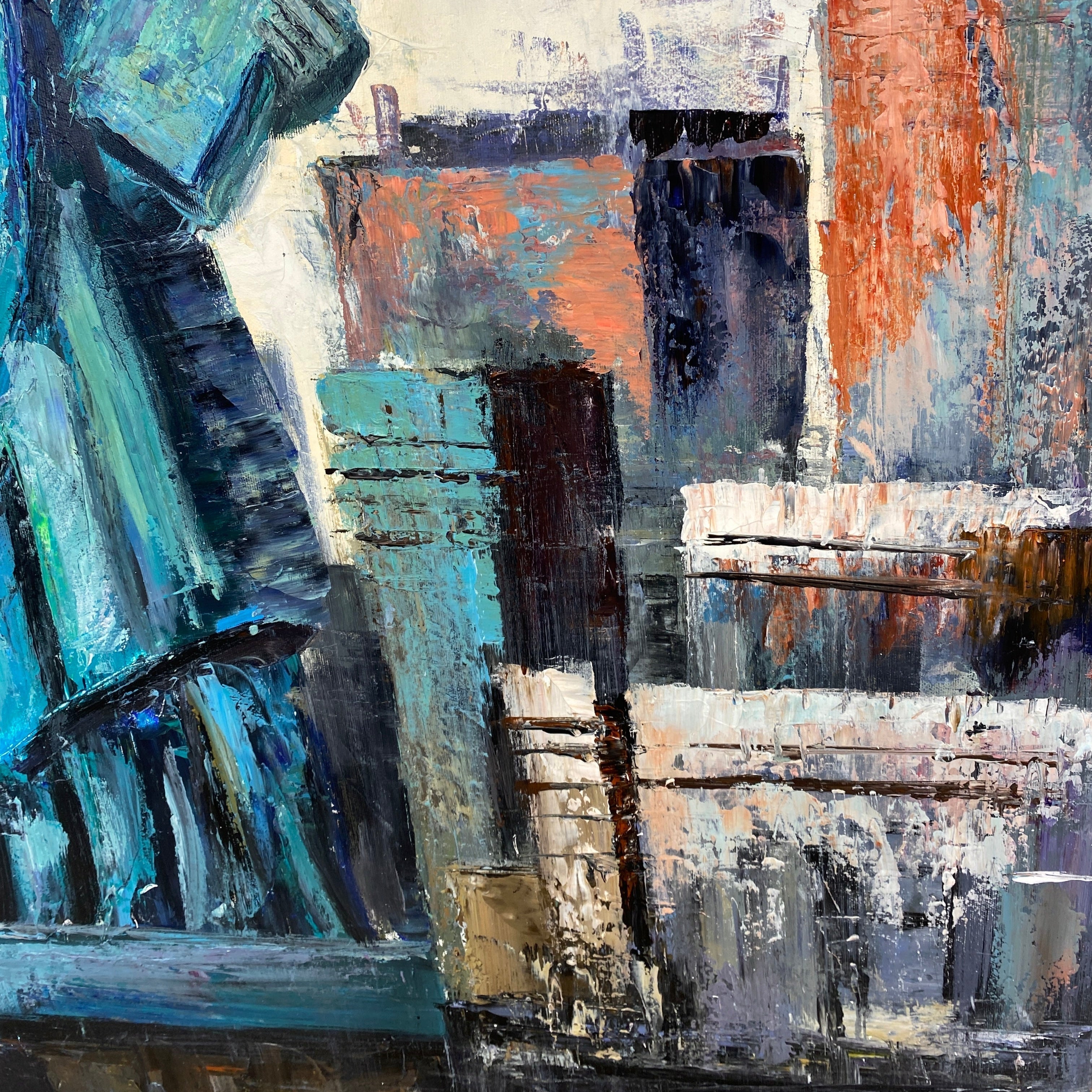 LIBERTY IN THE CITYSCAPE 72"x50"