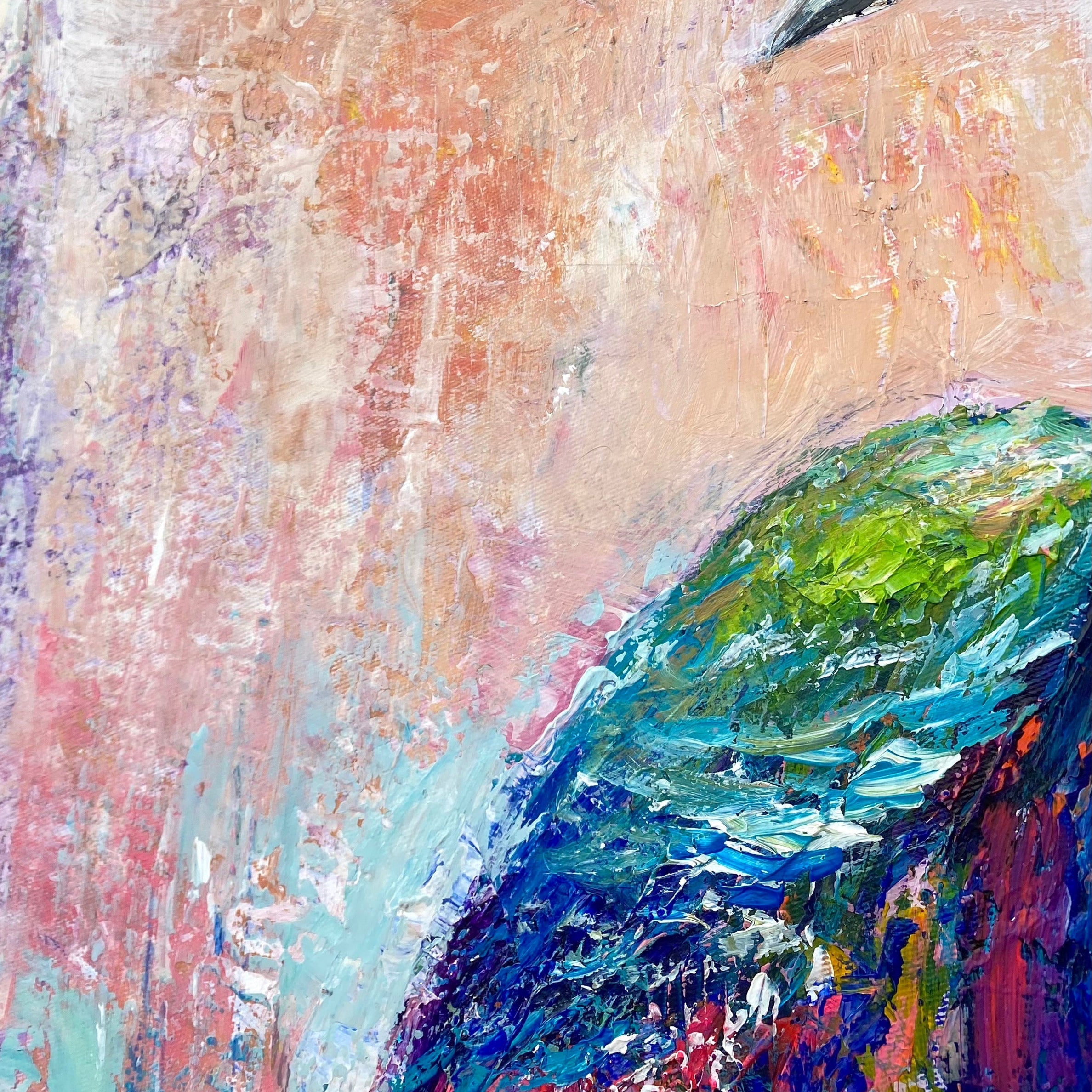 MAJESTIC PEACOCK 32"x32"