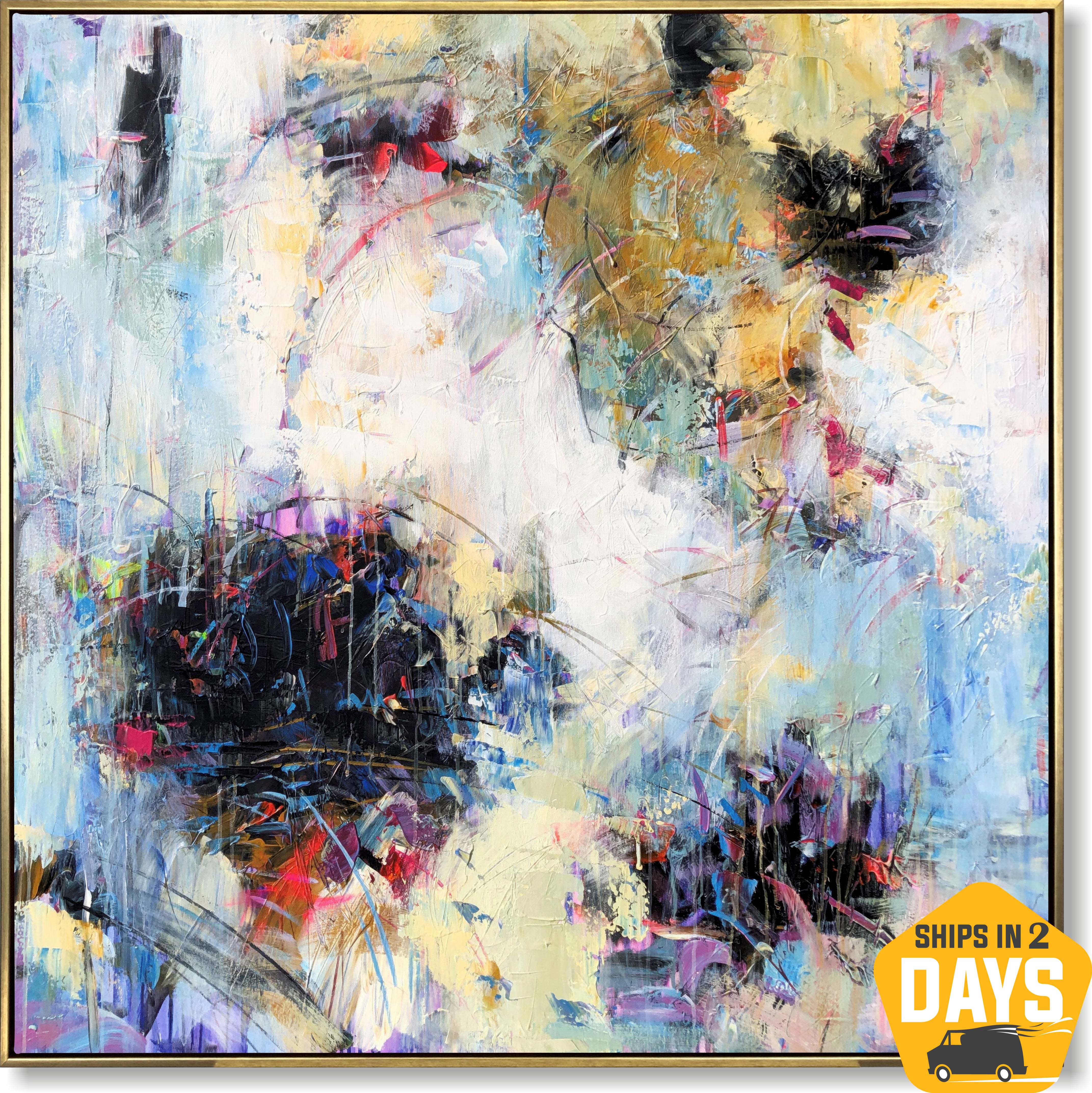 ABSTRACT UNIVERSE 50"x50" 50"x50" | 127x127 cm Unstretched