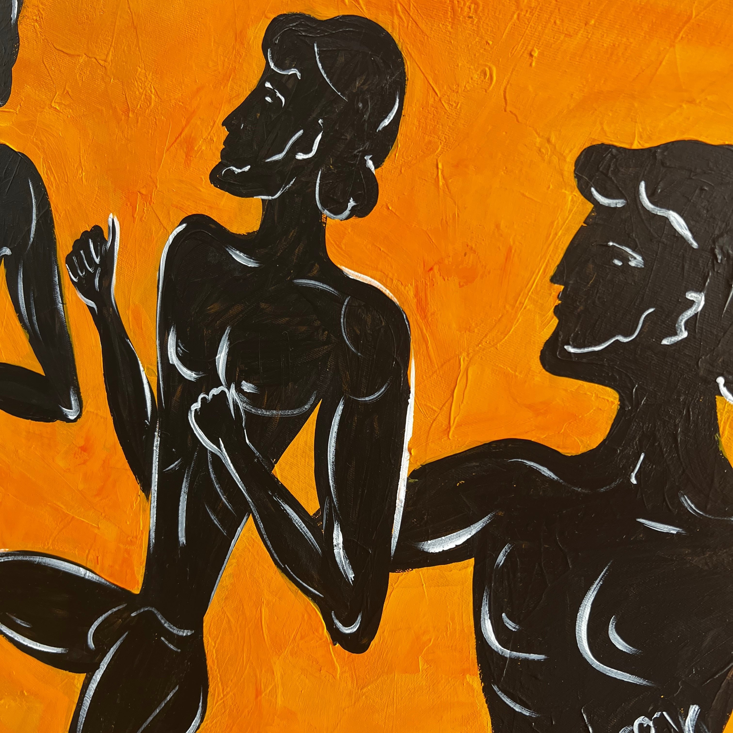 TORCHBEARERS IN MOTION 41"x61"