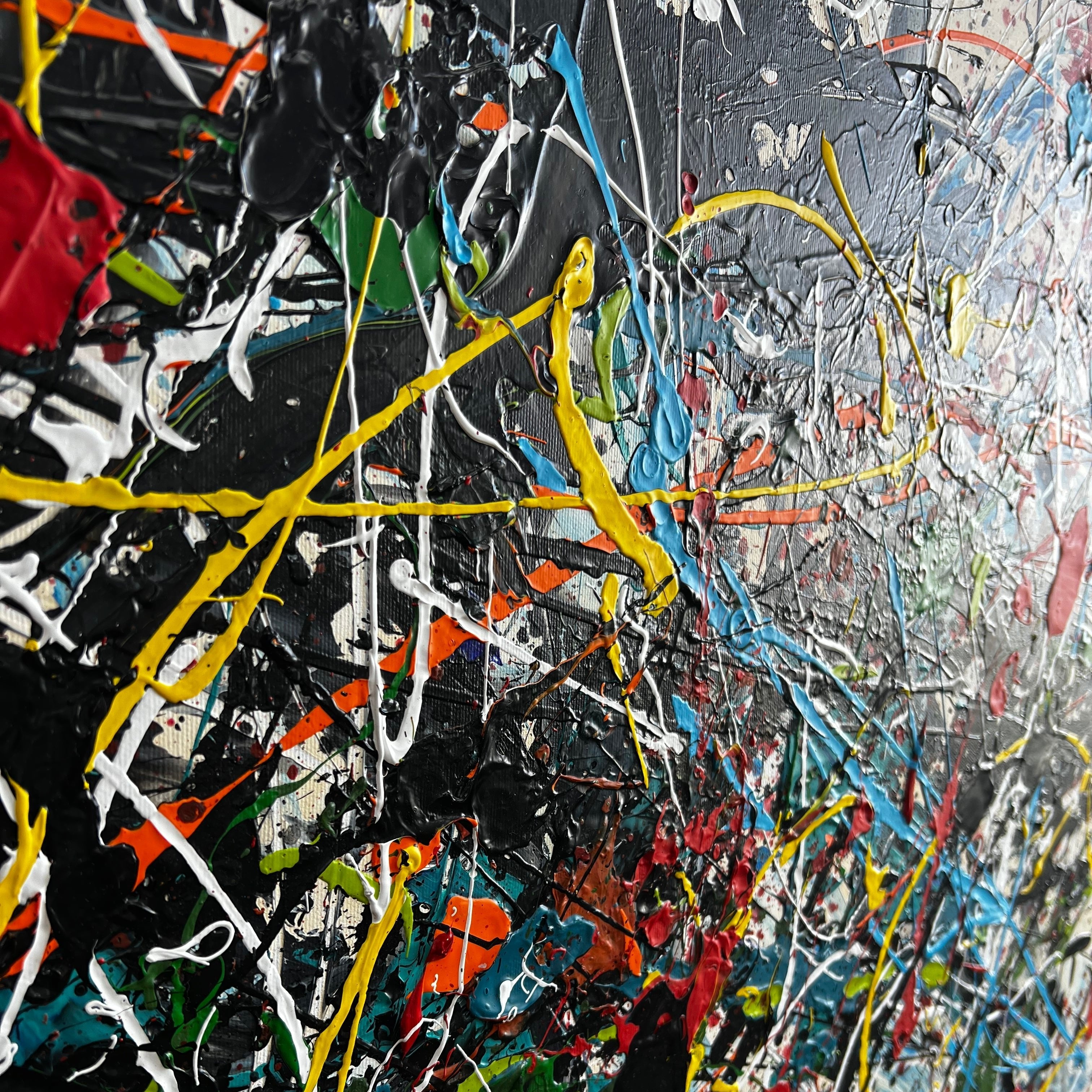 Rich textured colorful art ENERGIZED ABSTRACTION