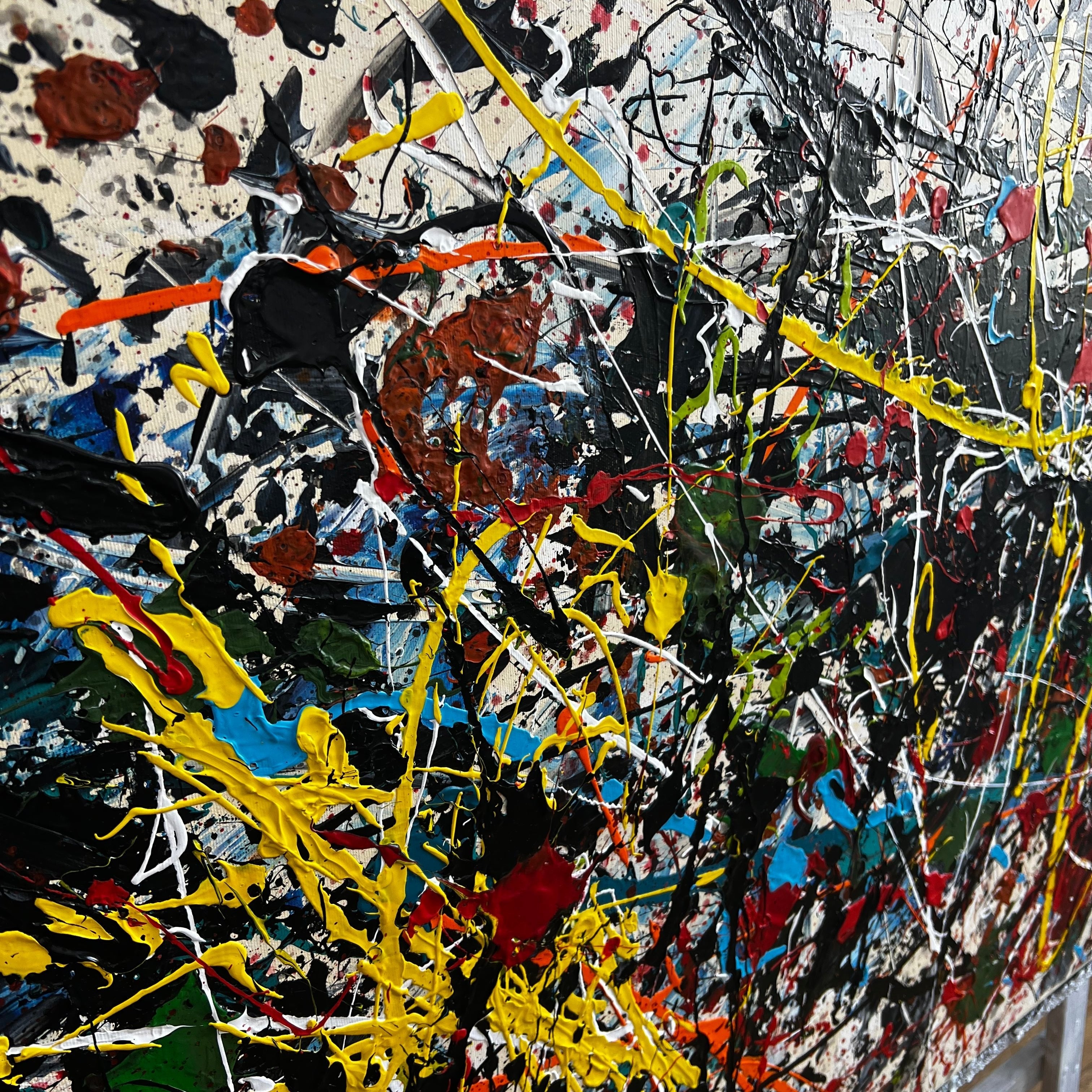 Rich textured colorful art ENERGIZED ABSTRACTION