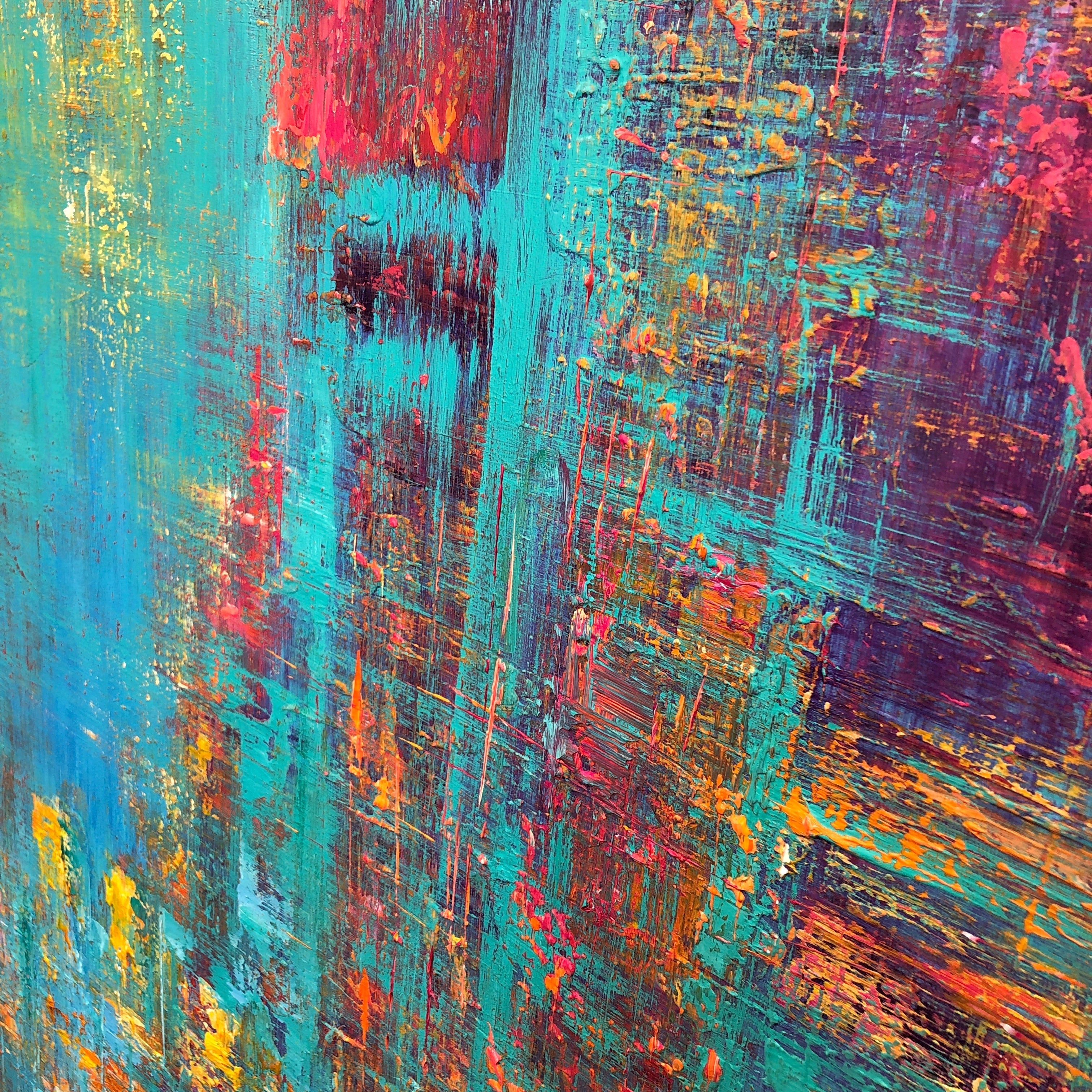 RIOT OF COLORS 46"x46"