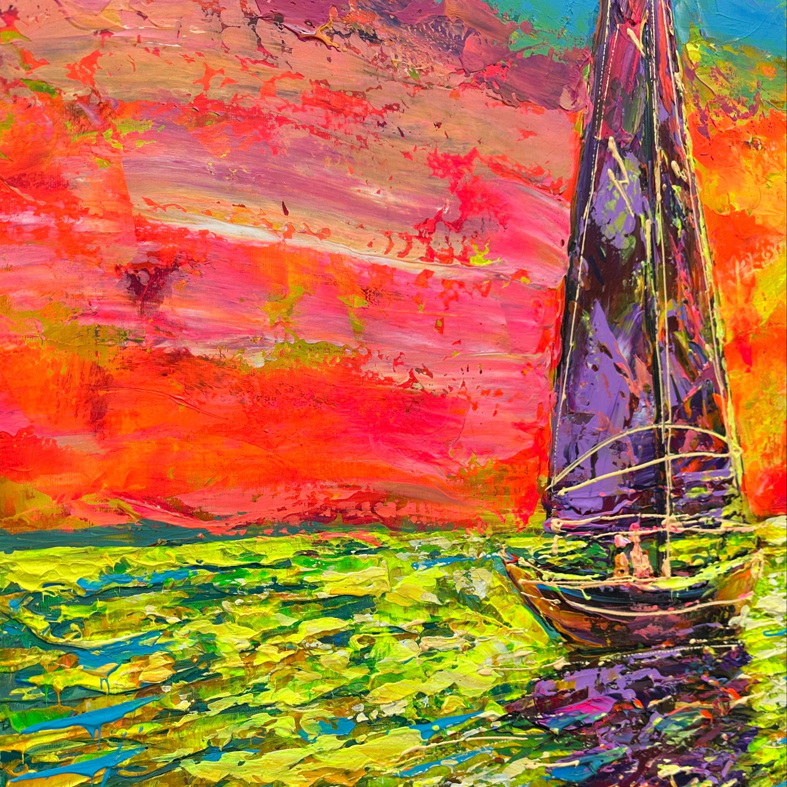 SUNSET SAIL 30"x46"