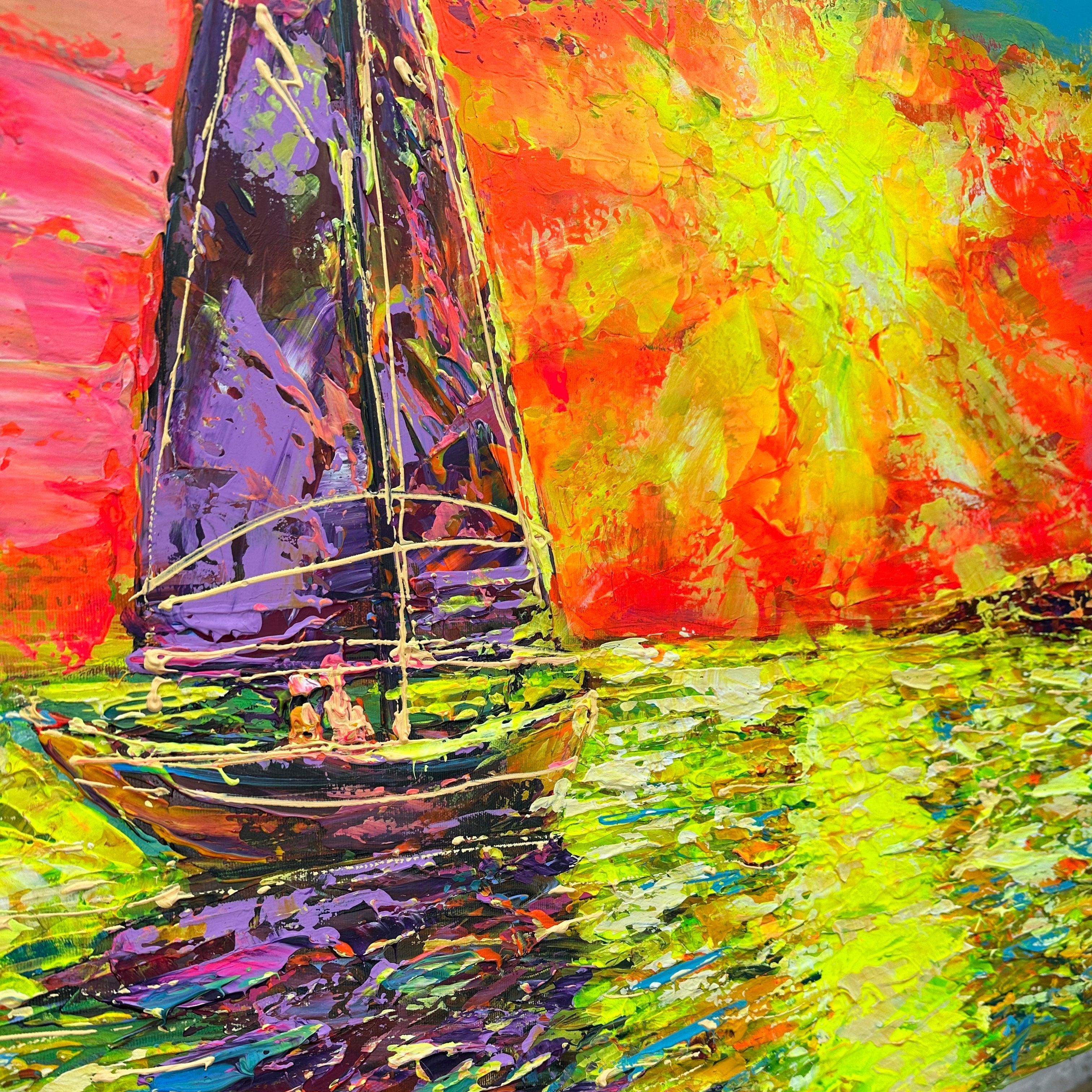 SUNSET SAIL 30"x46"