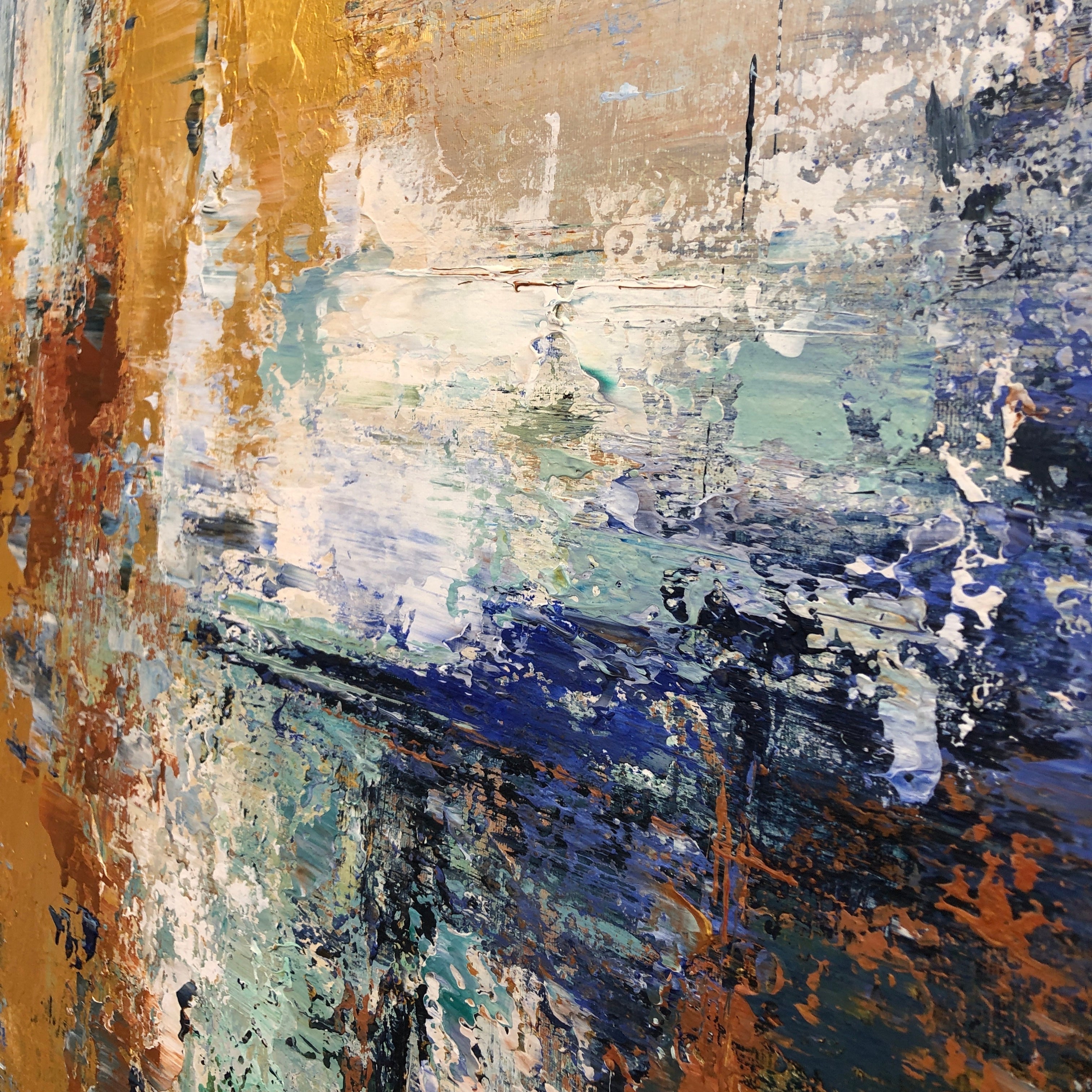 SUN OVER THE RIVER 60"x46"