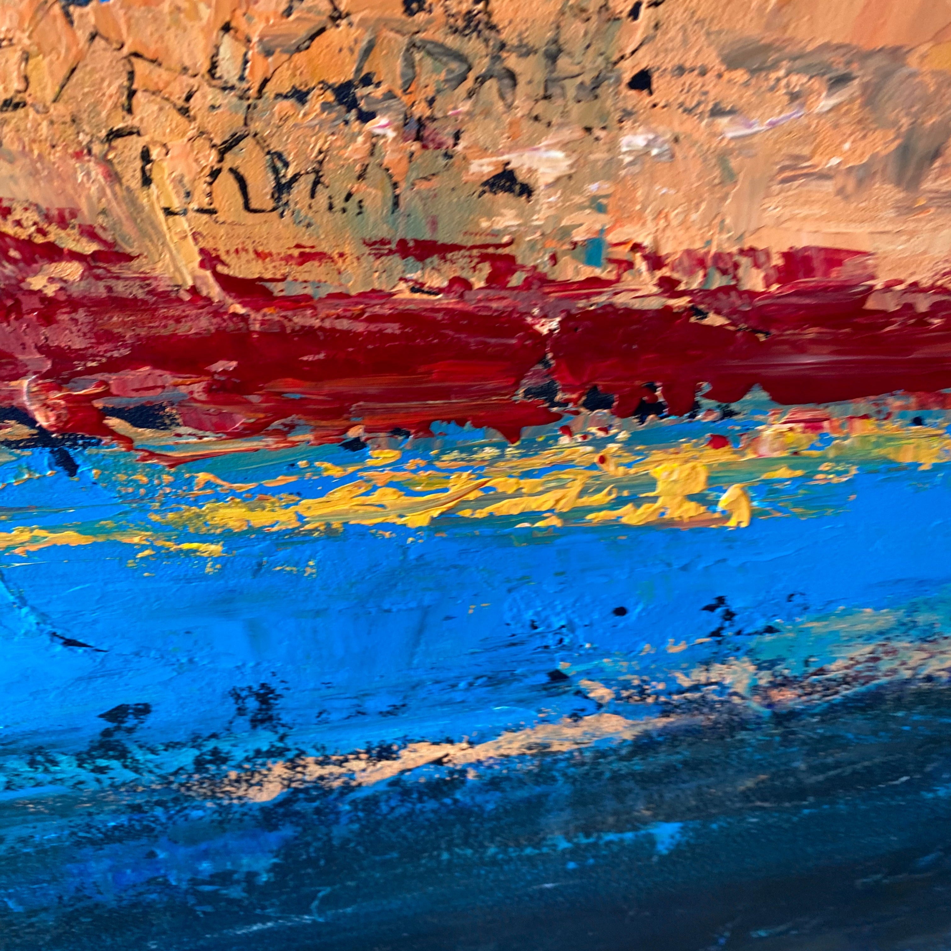 SUNSET LAYERS 32"x32"