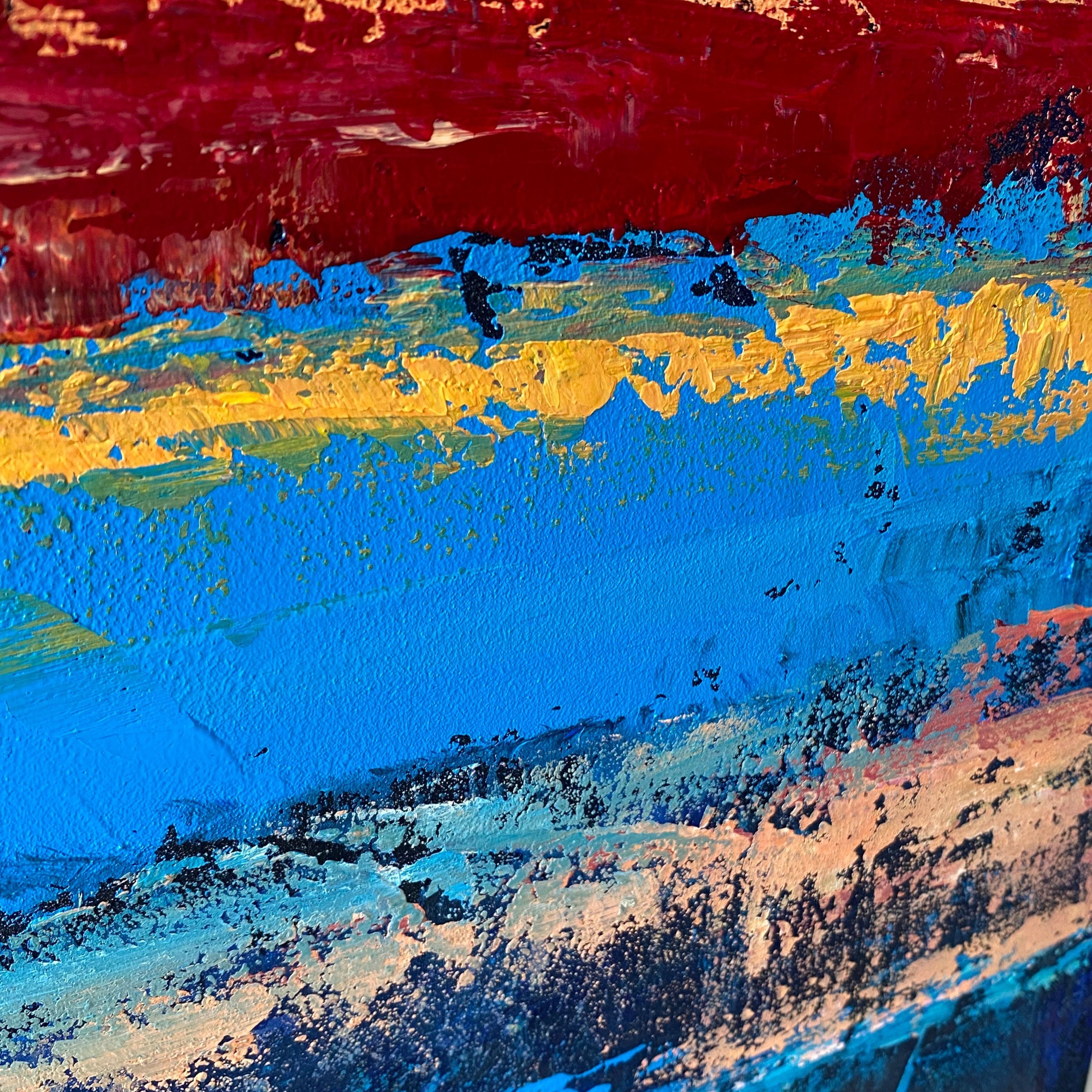 SUNSET LAYERS 32"x32"