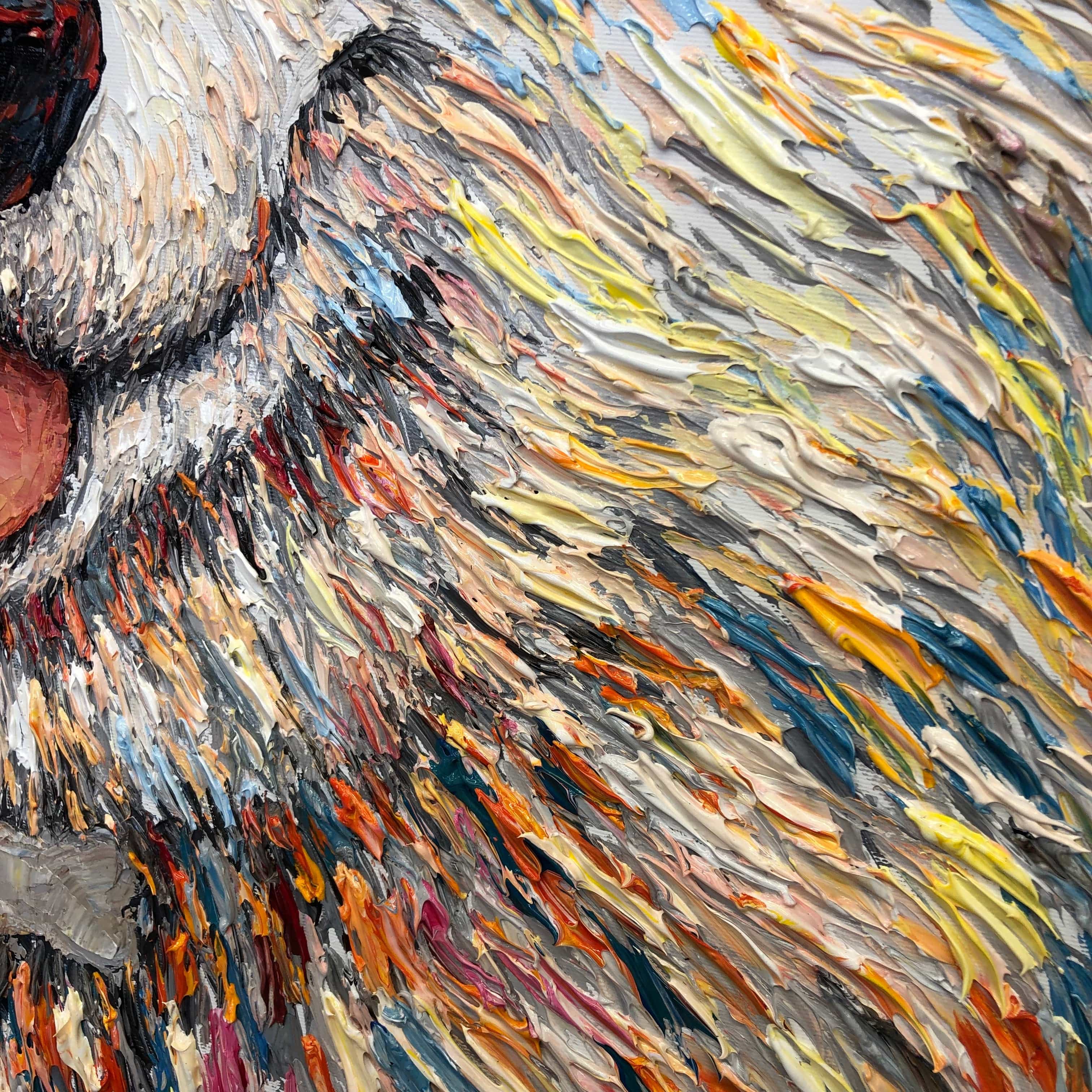 Handmade pet canvas paintings TRUSTED FRIEND