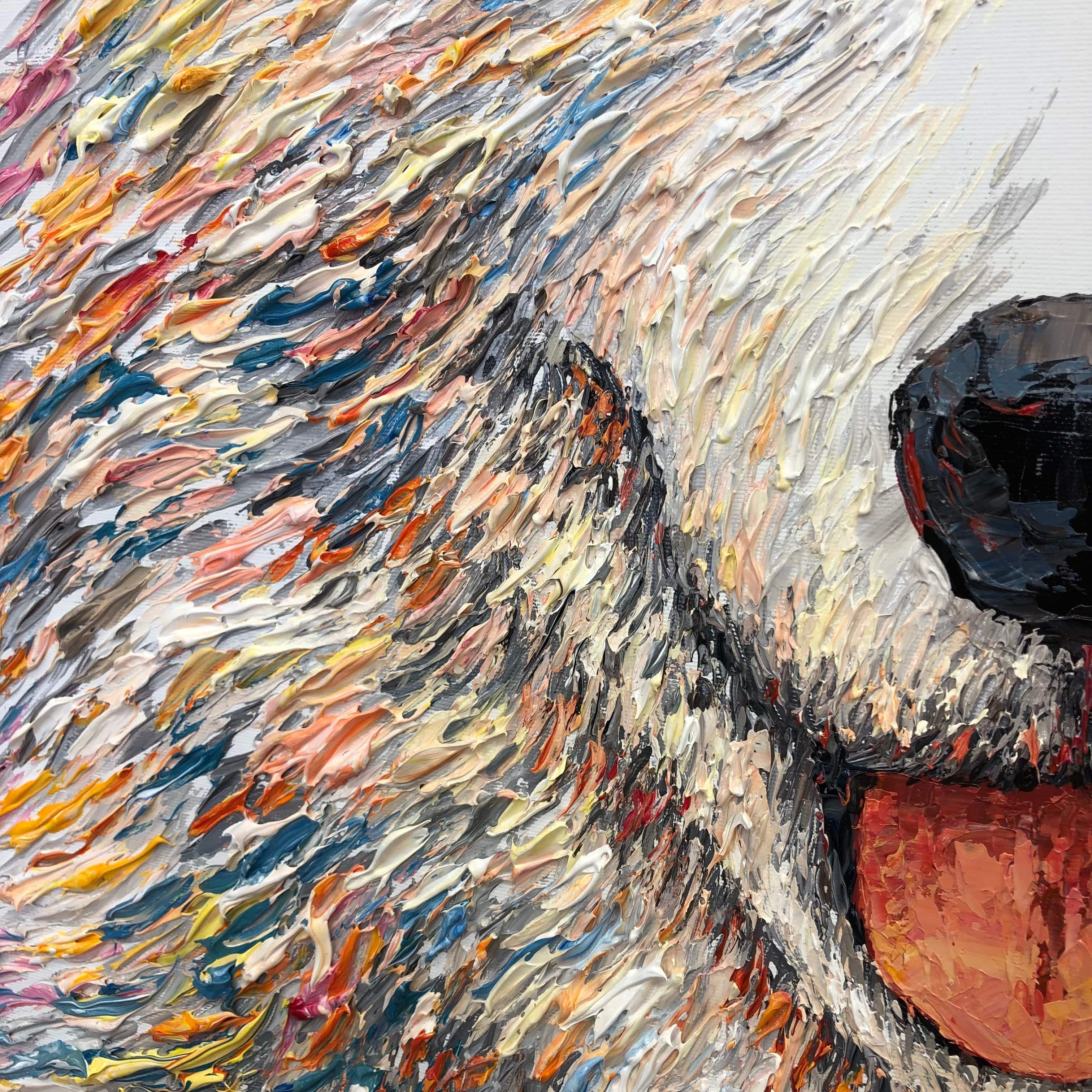 Handmade pet canvas paintings TRUSTED FRIEND