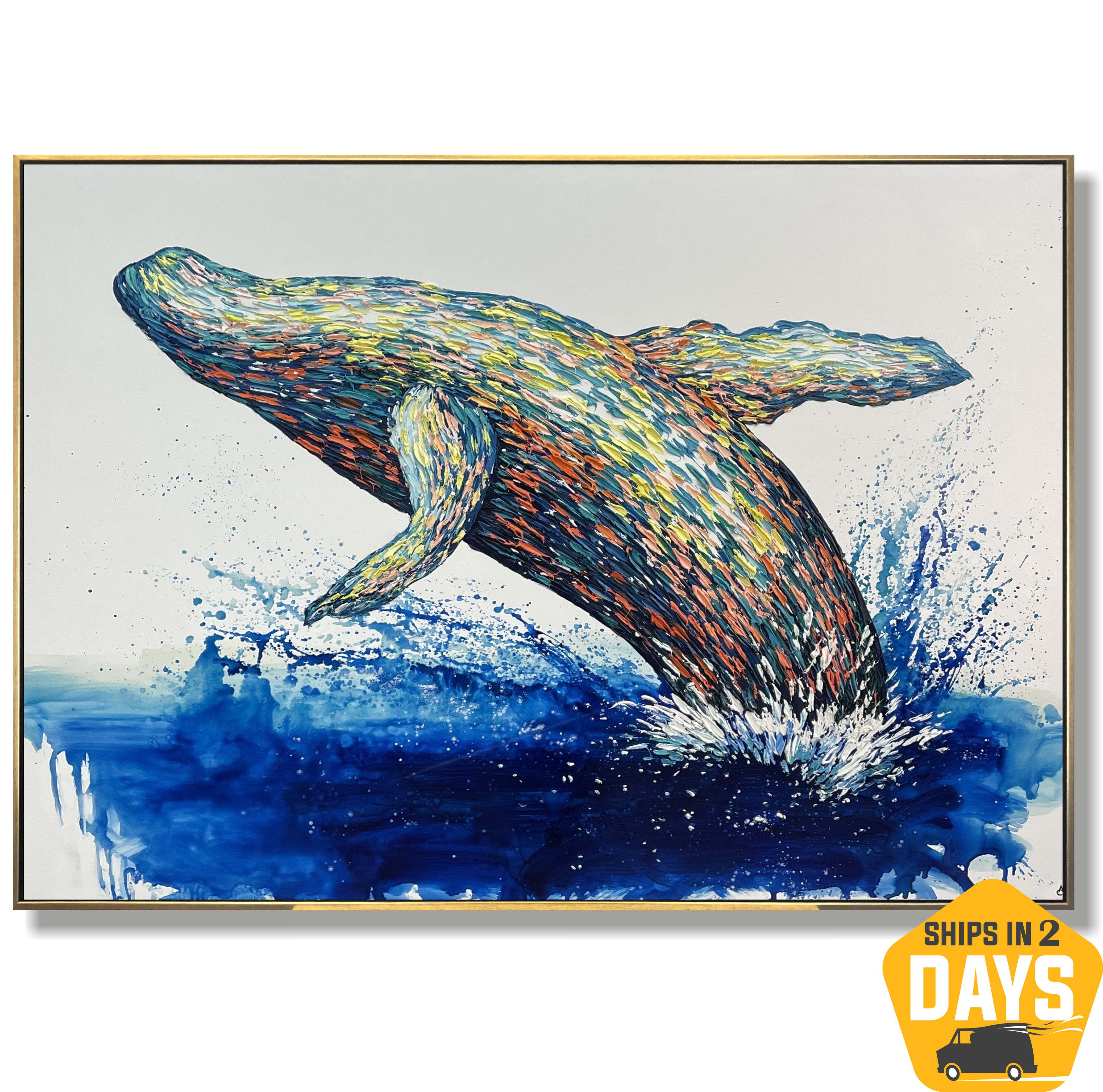 GREAT WHALE 48"x64"