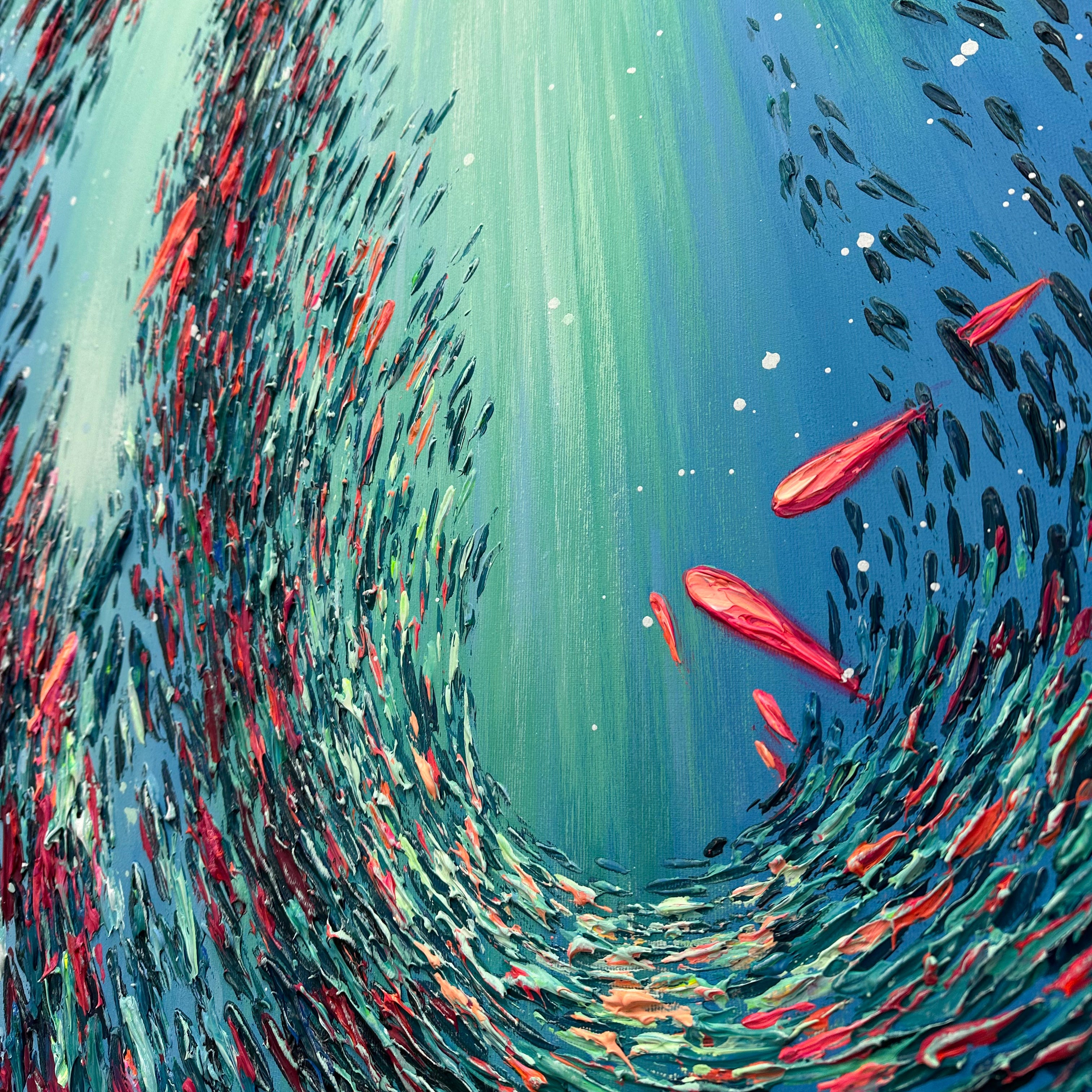 UNDERWATER GYRE 79"x39"