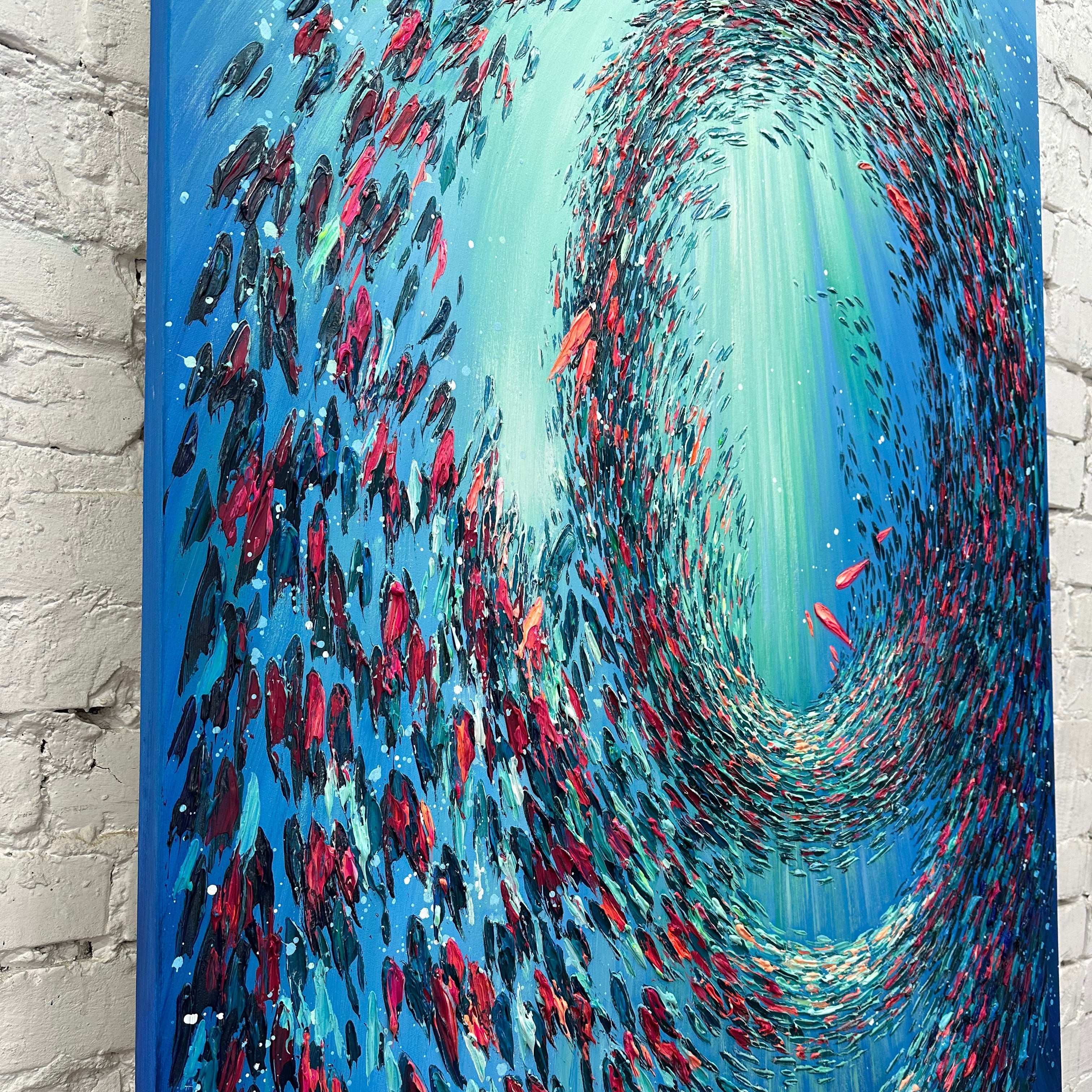 UNDERWATER GYRE 79"x39"