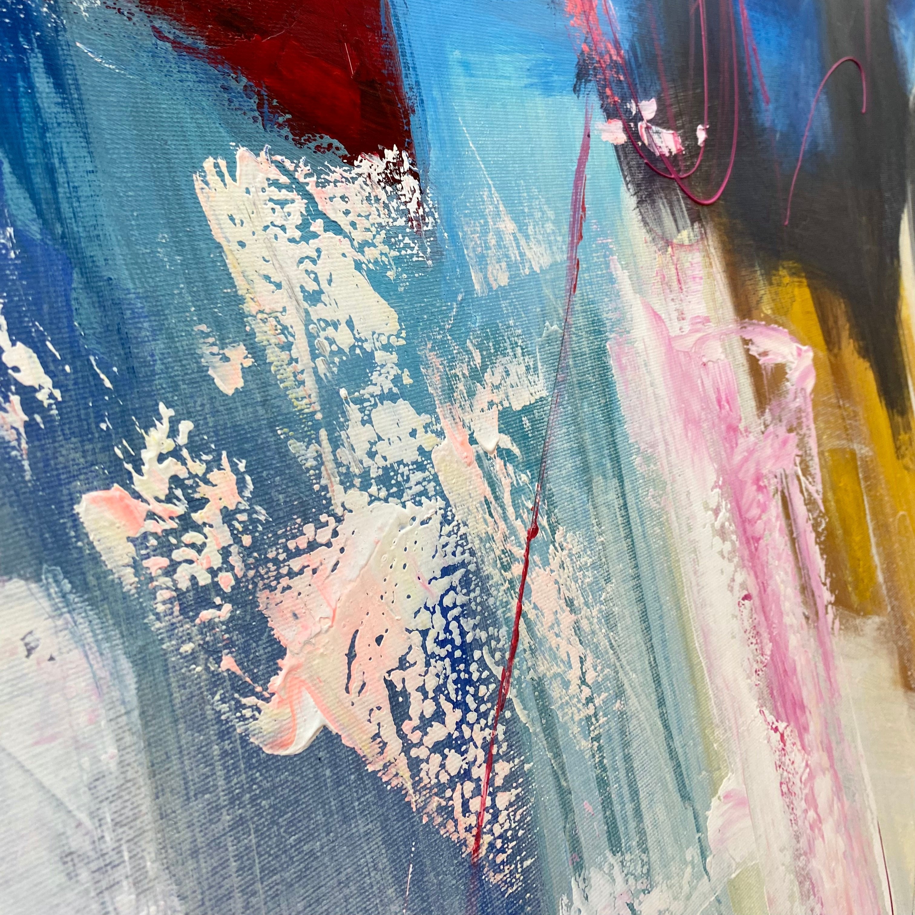 Modern abstract painting TROPICAL WINGS