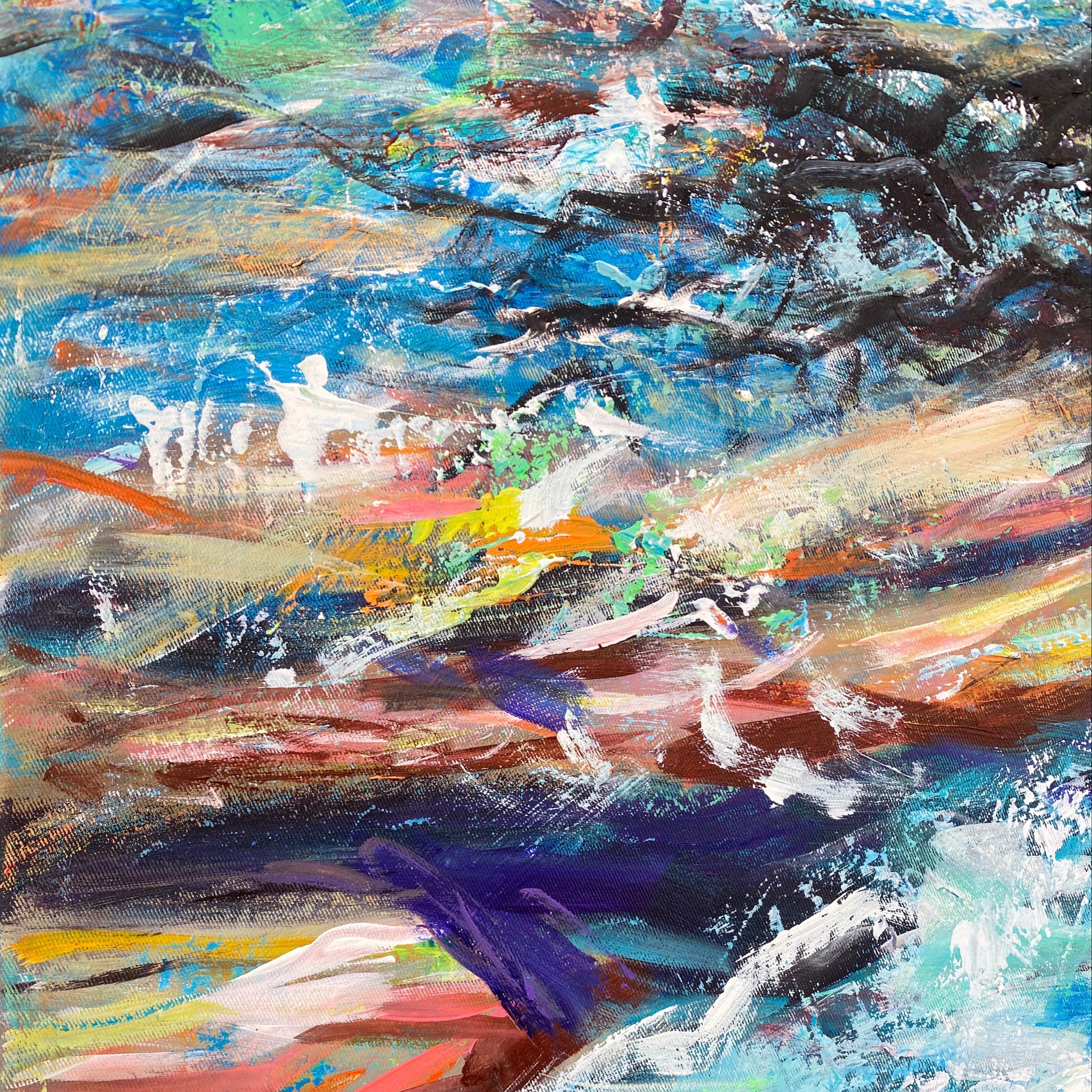 LADY OF THE LAKE 40"x40"