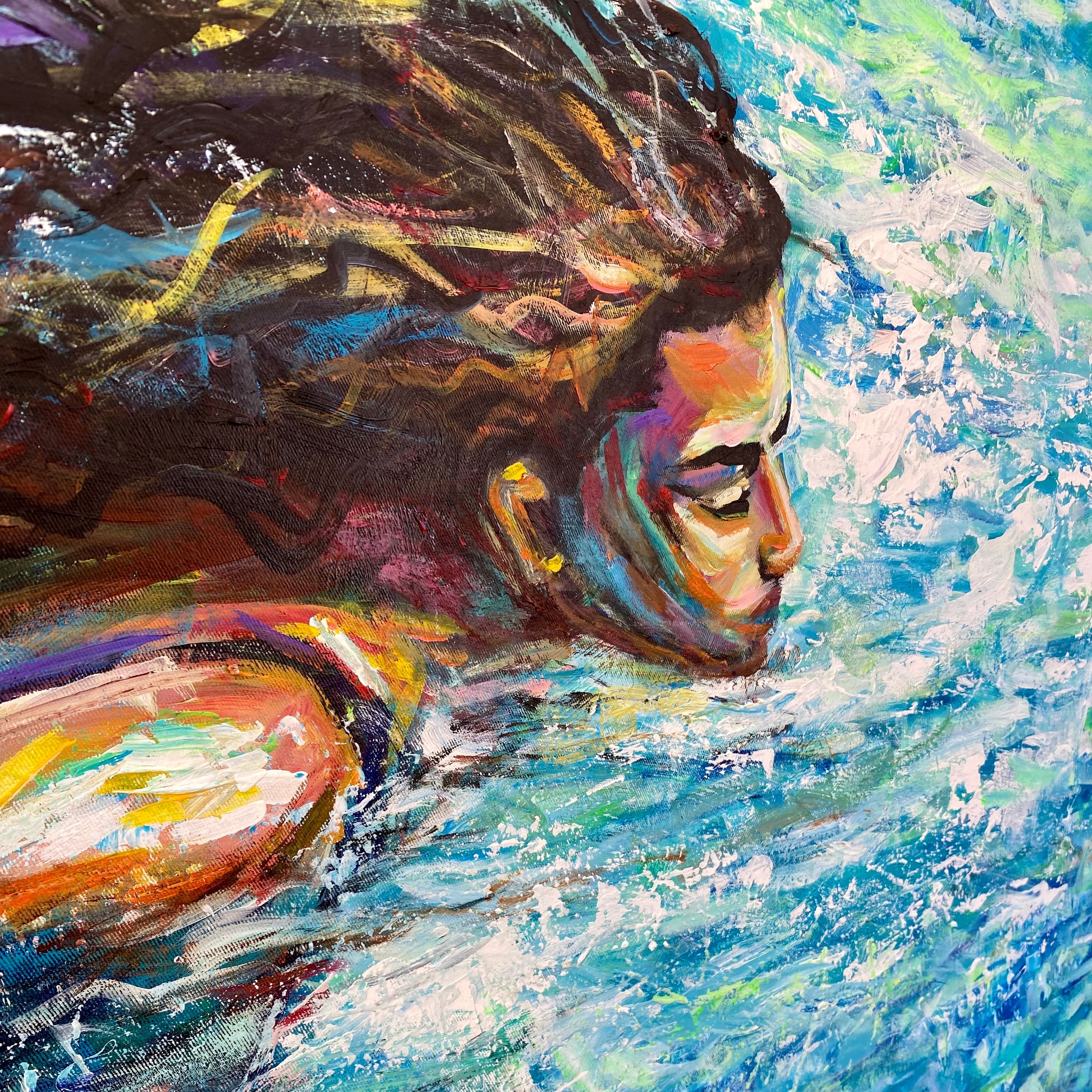 LADY OF THE LAKE 40"x40"