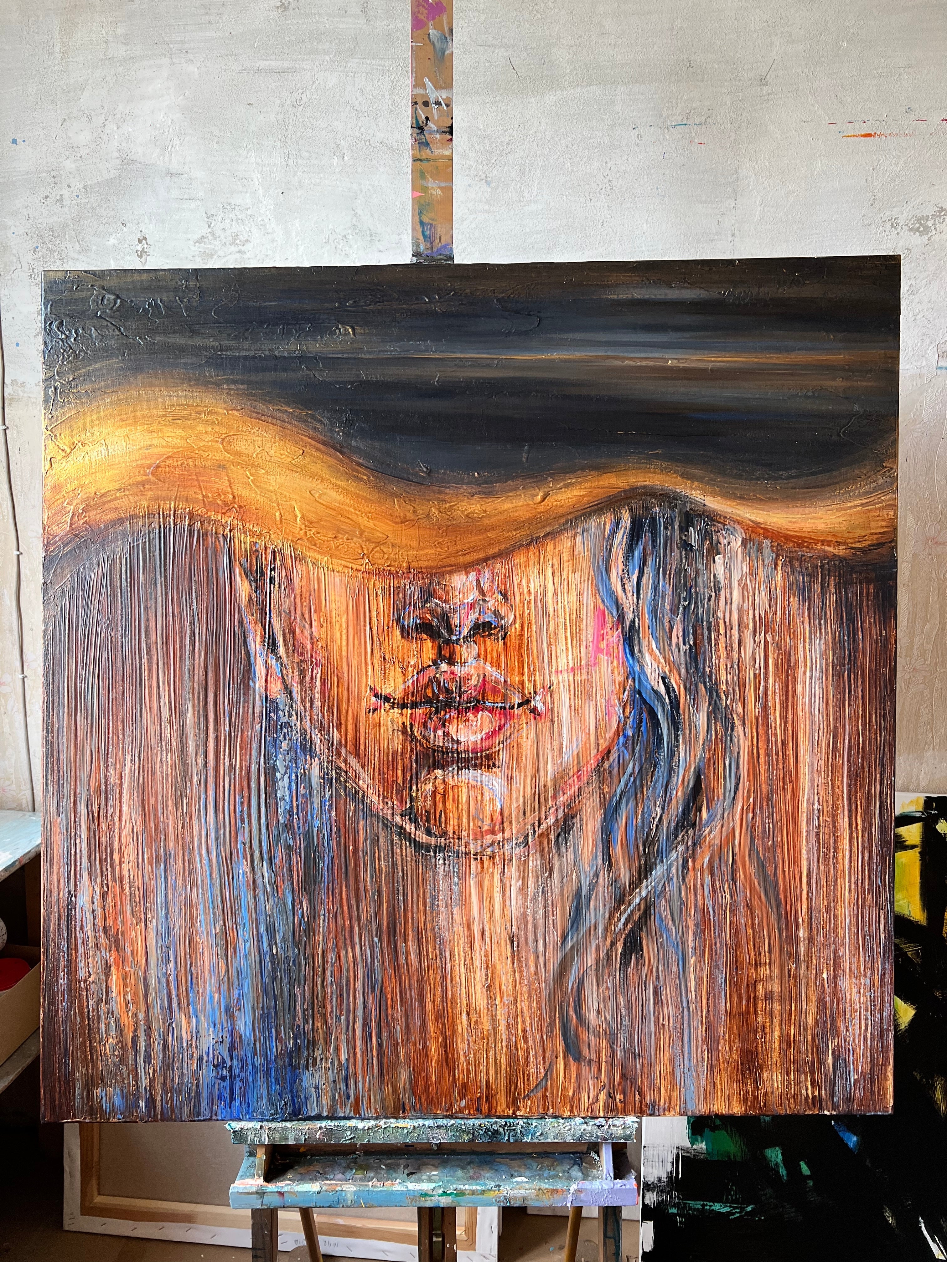 VEILED GAZE 39.3"x39.3"