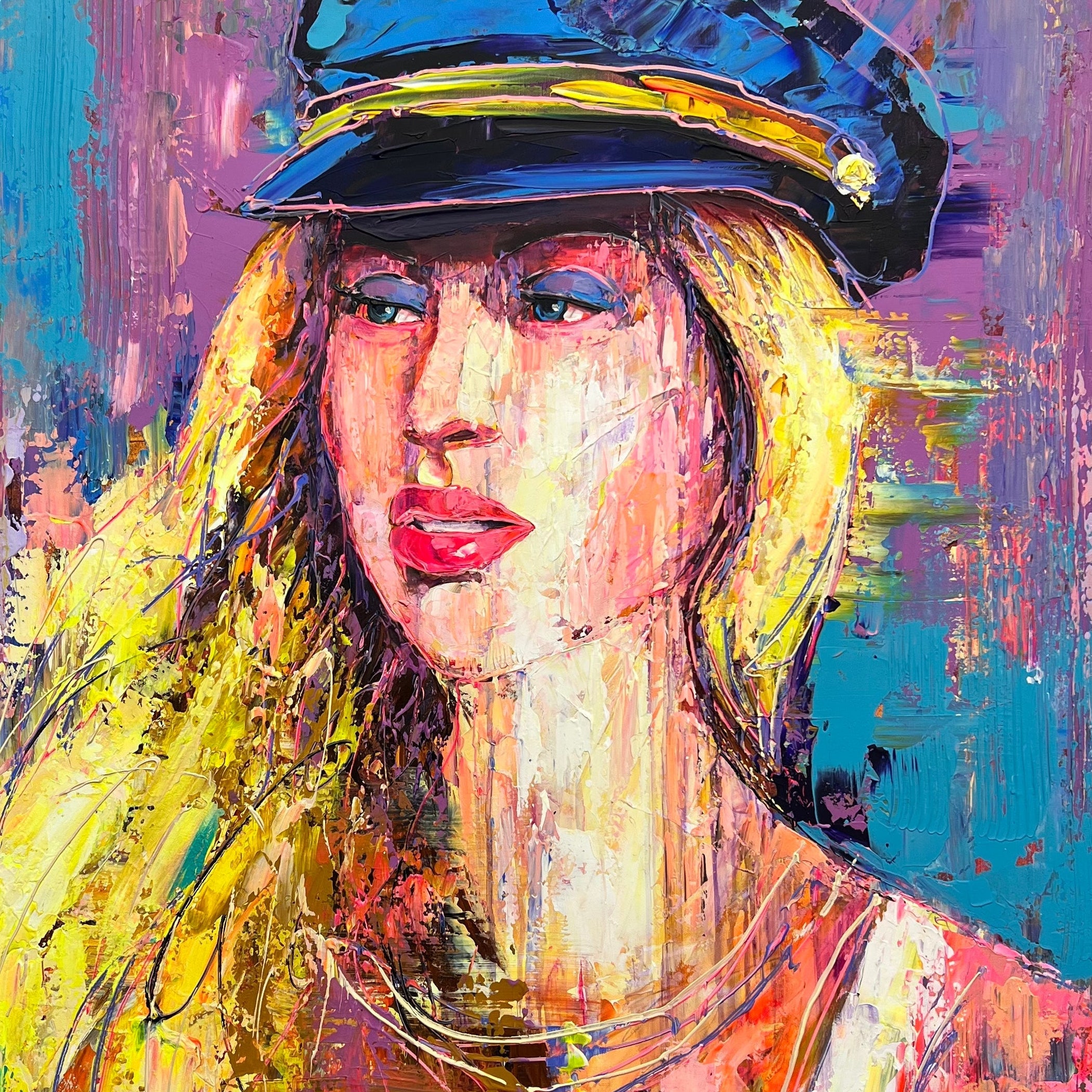 AZURE ELEGANCE 46"x46"