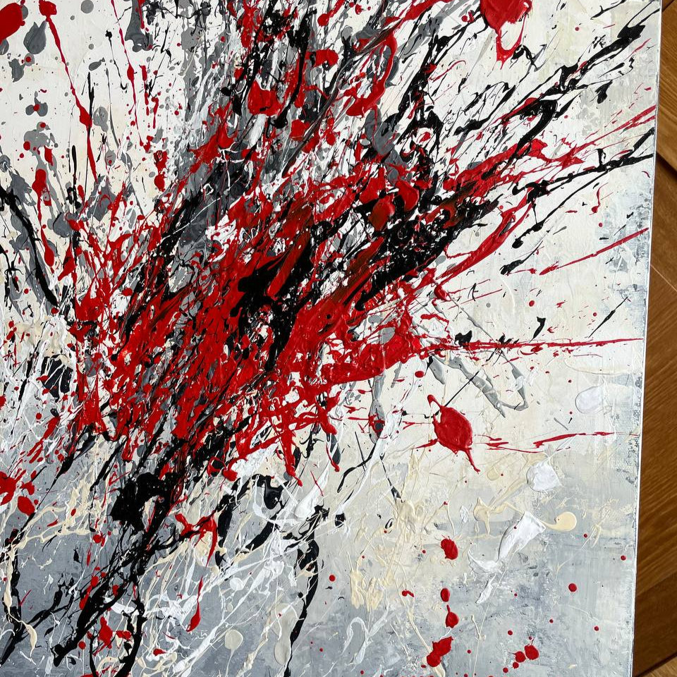 Dynamic explosion abstract painting SPLASH OF COLORS
