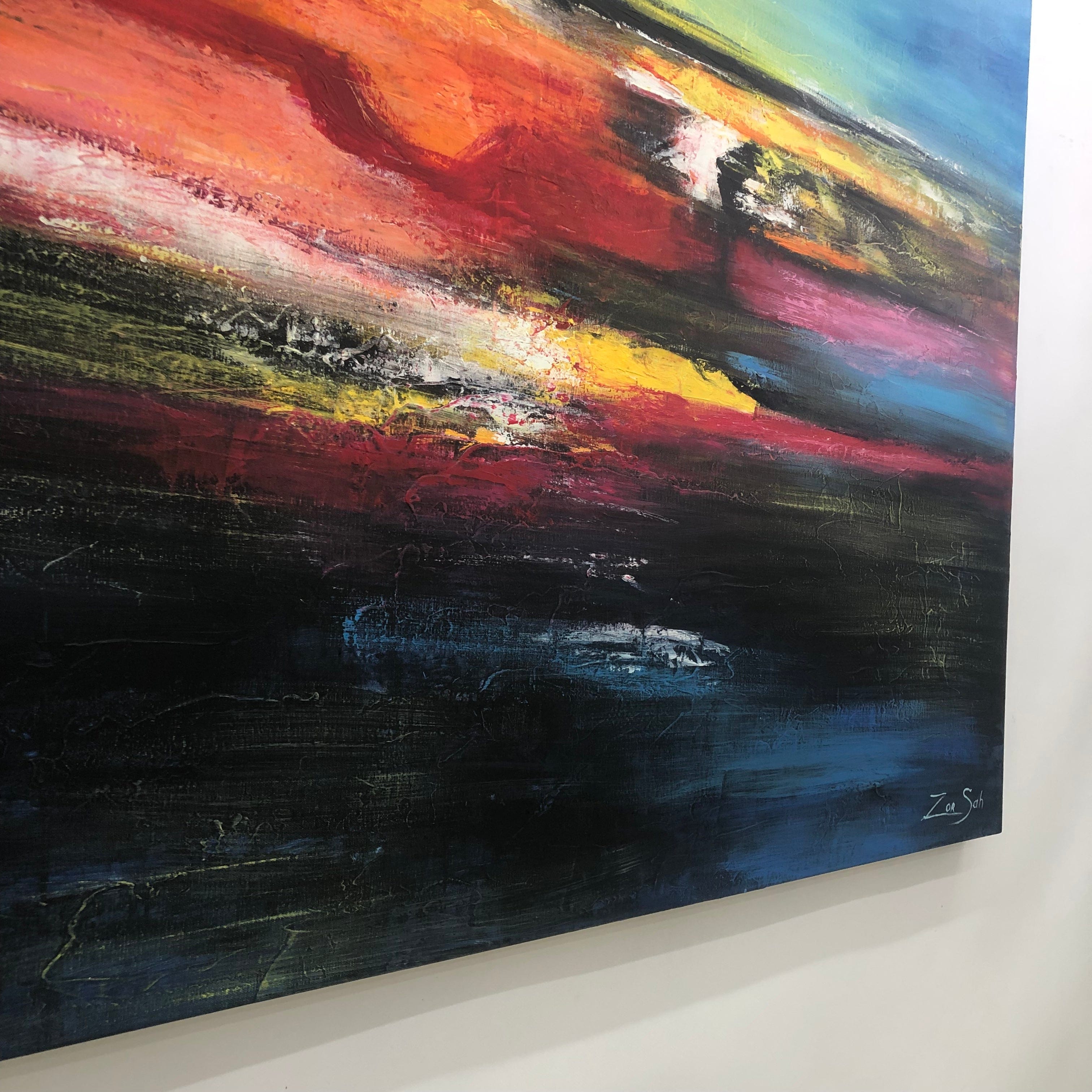 COLORFUL SUNSET 60"x60"