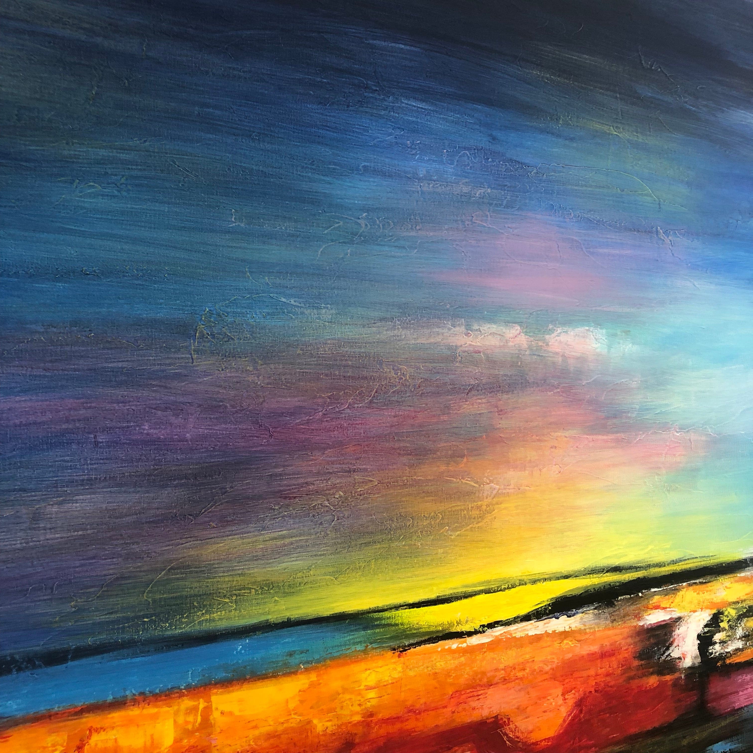COLORFUL SUNSET 60"x60"