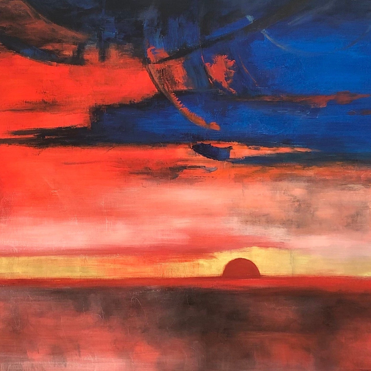 FIERY SUNSET 60"x90"