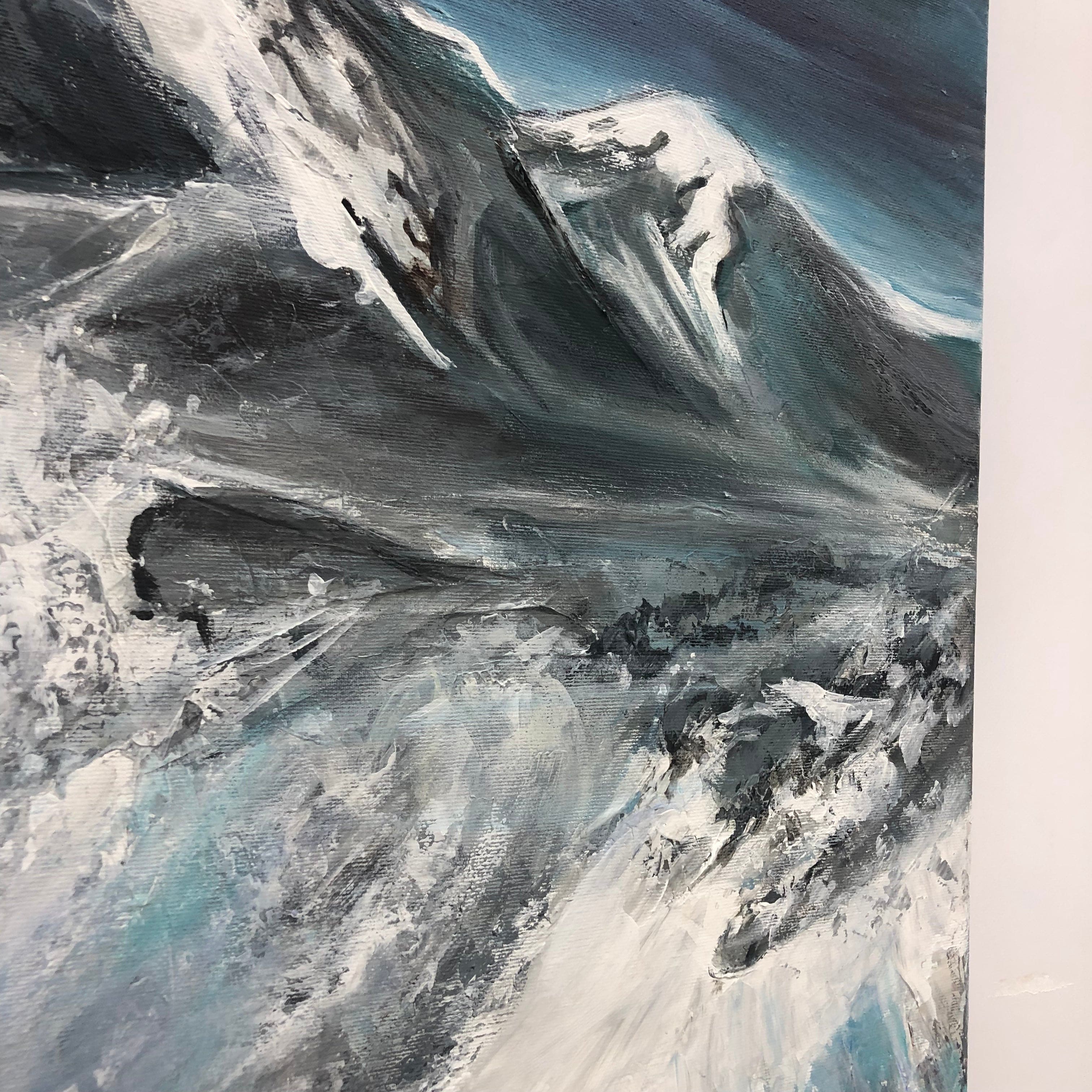 WHITE PEAKS 40"x40"