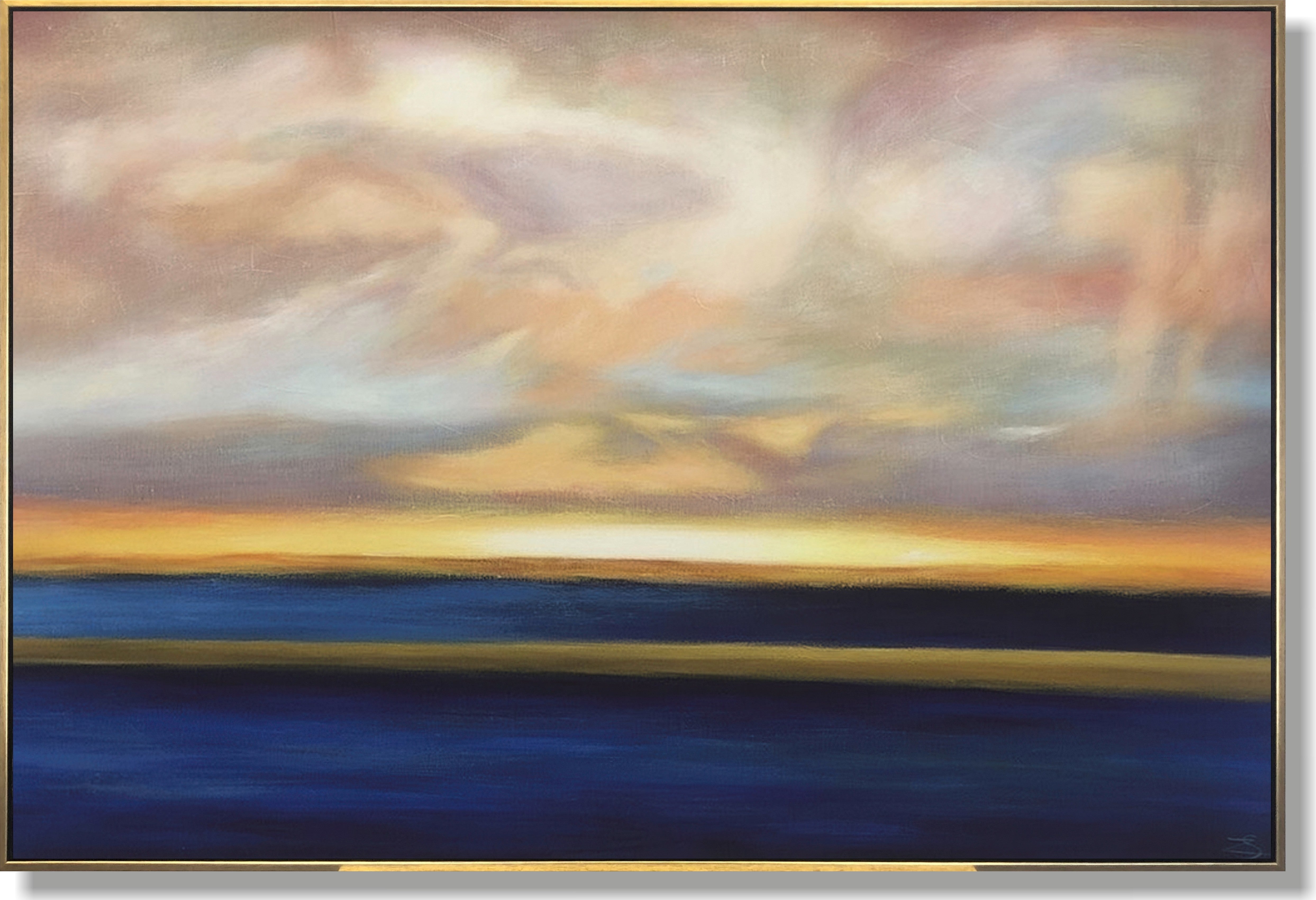 Abstract horizon sunset wall art SUMMER SUNSET