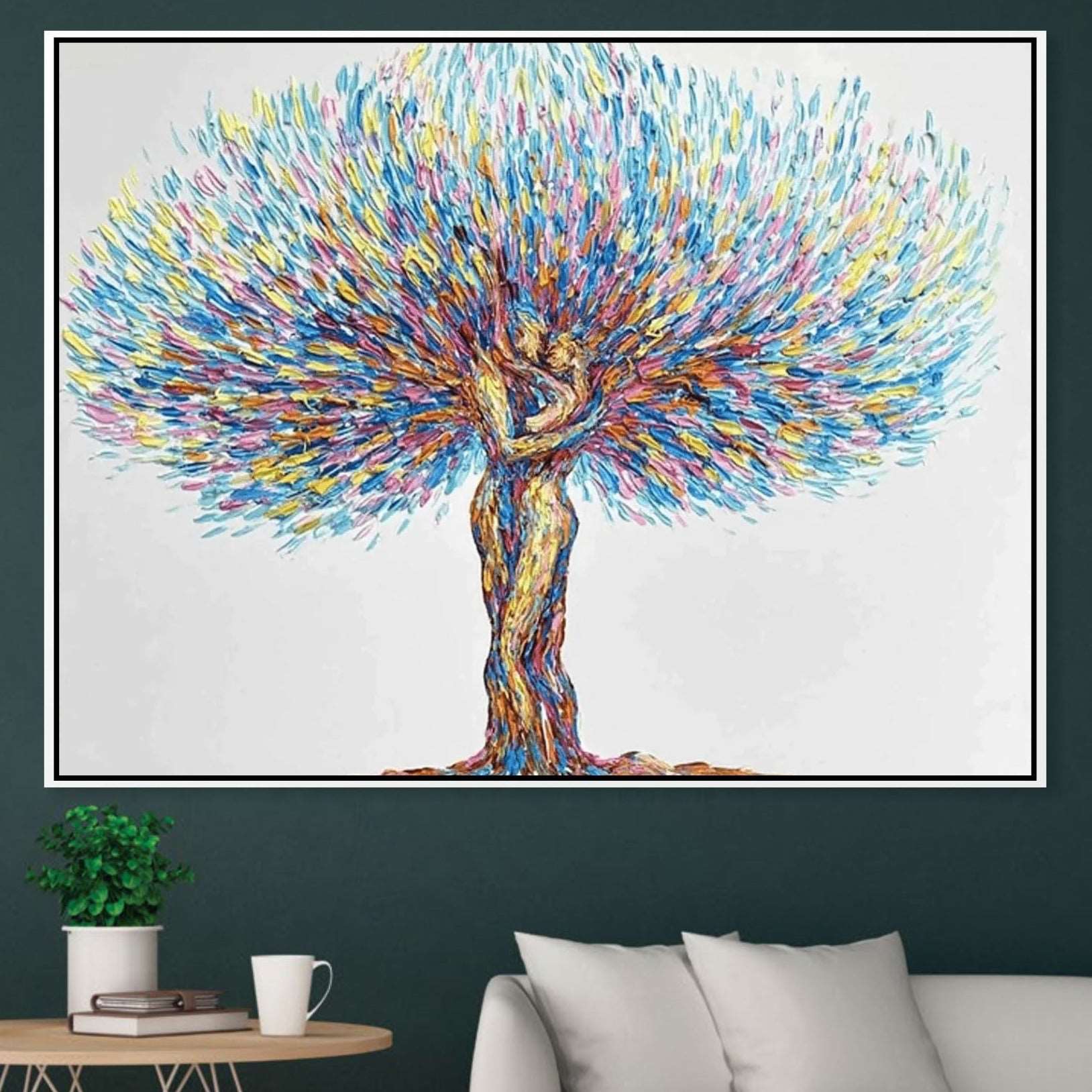 Abstract tree painting KINDRED SPIRITS