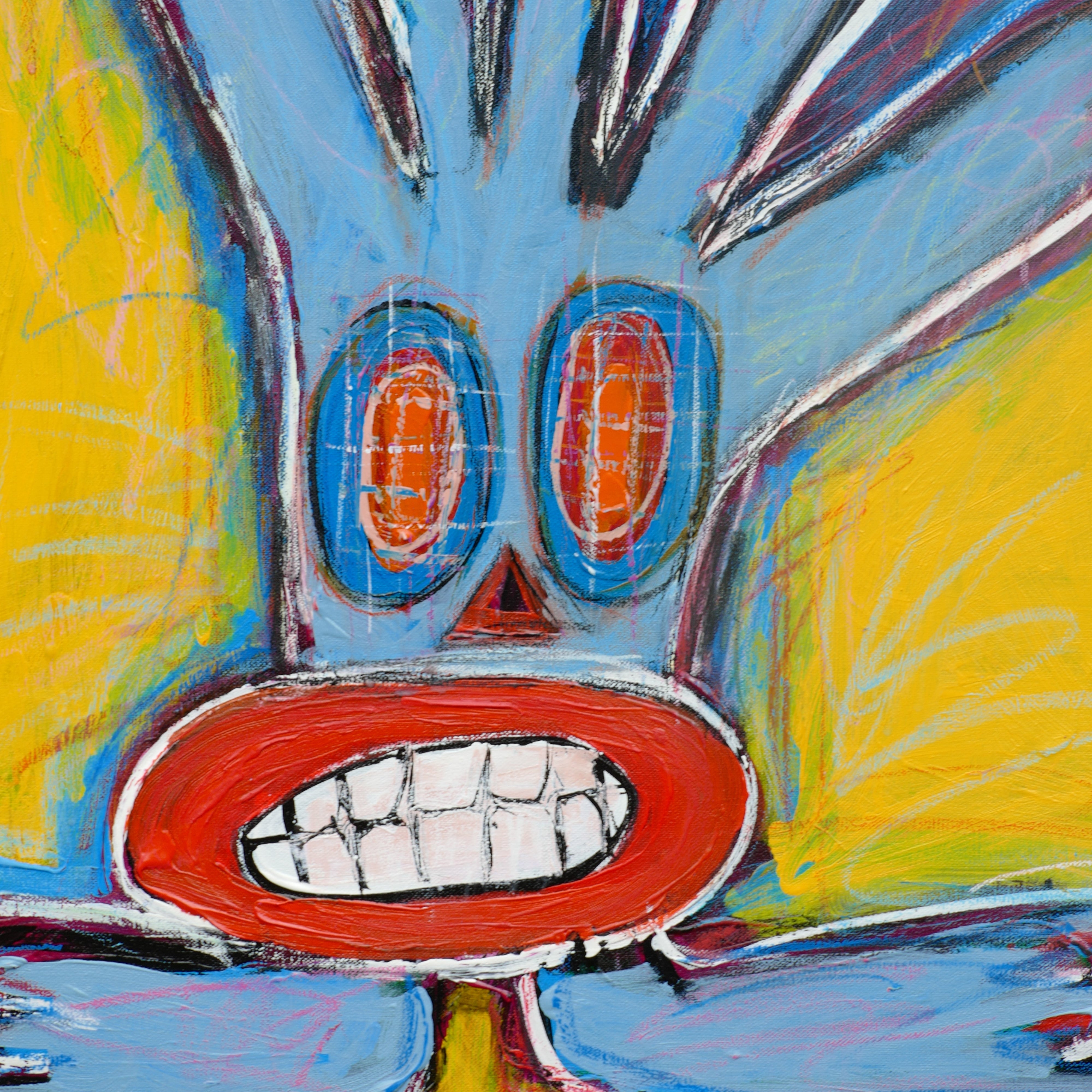 WILD RABBITS 46"x46"