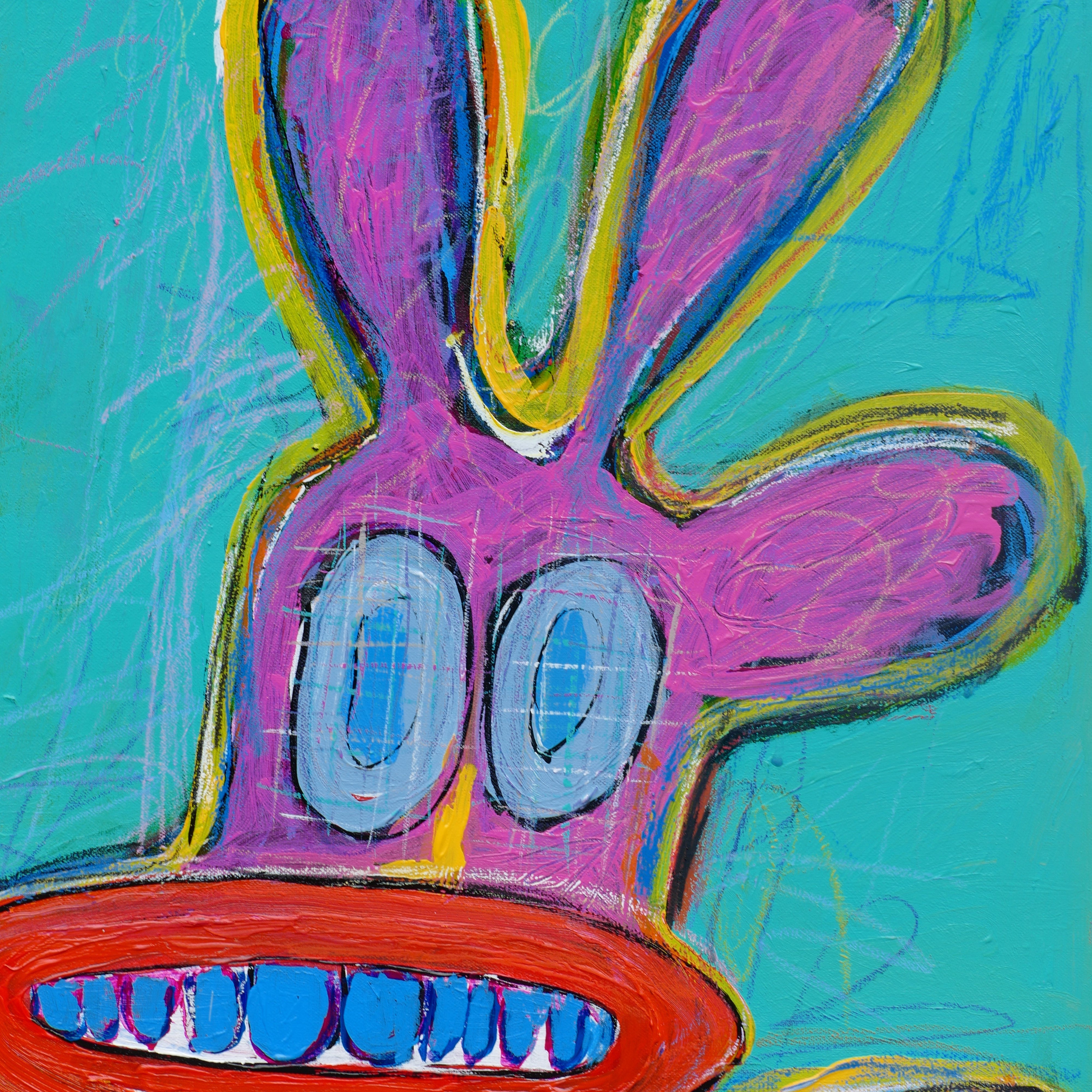 WILD RABBITS 46"x46"