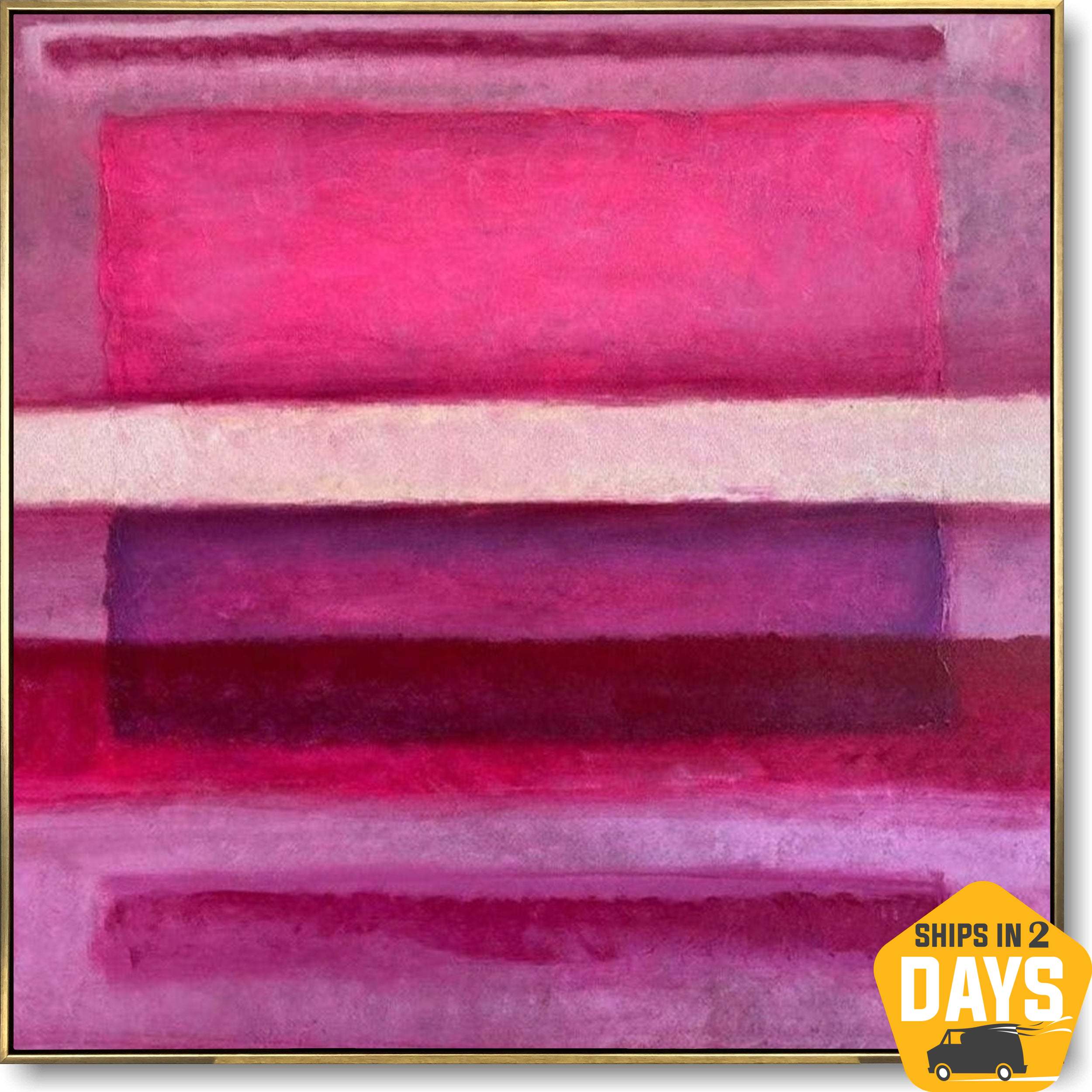 MAGENTA BLUES 42.9"x42.9"