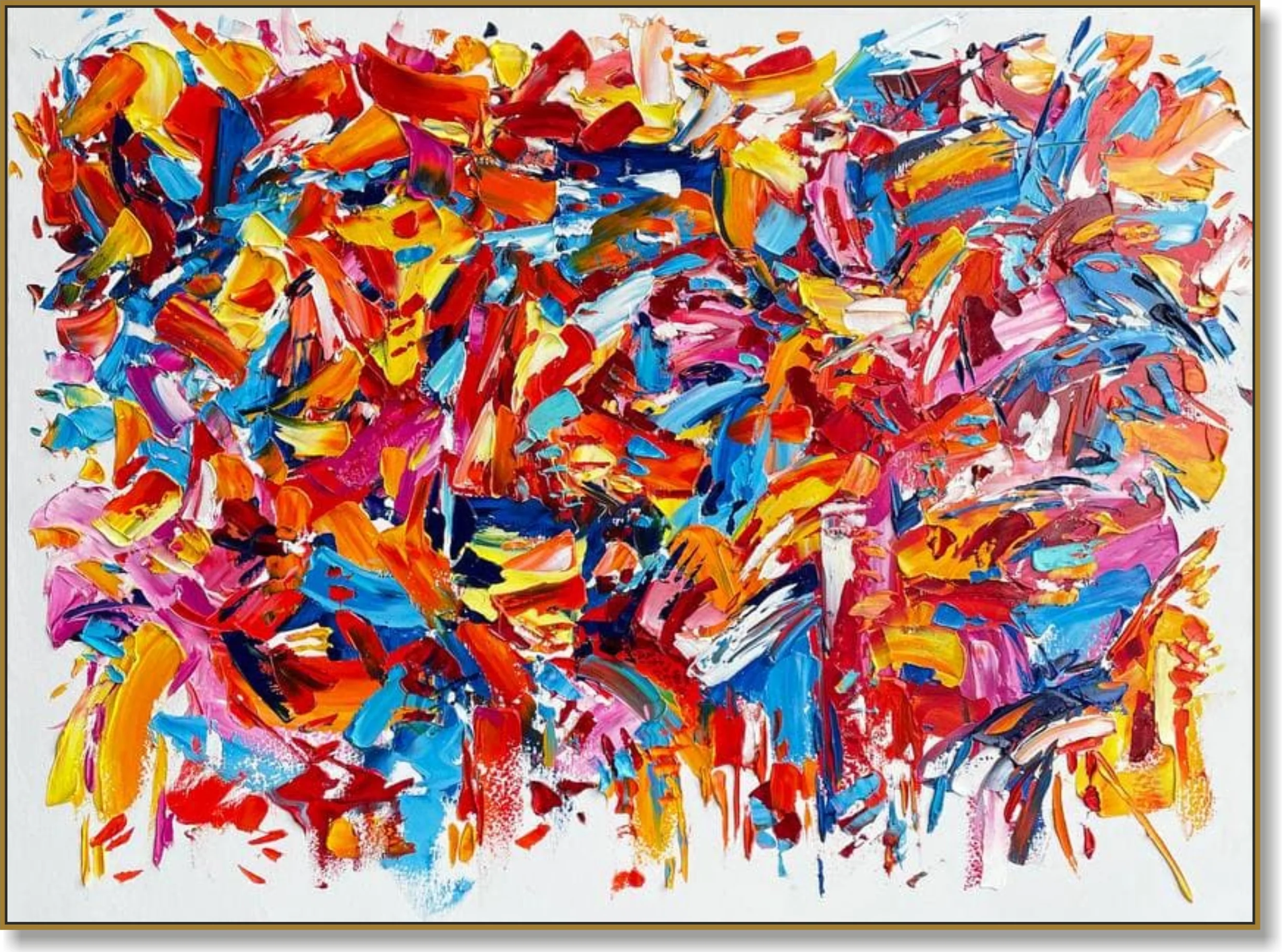 Impasto style paintings COLORS OF SPRING