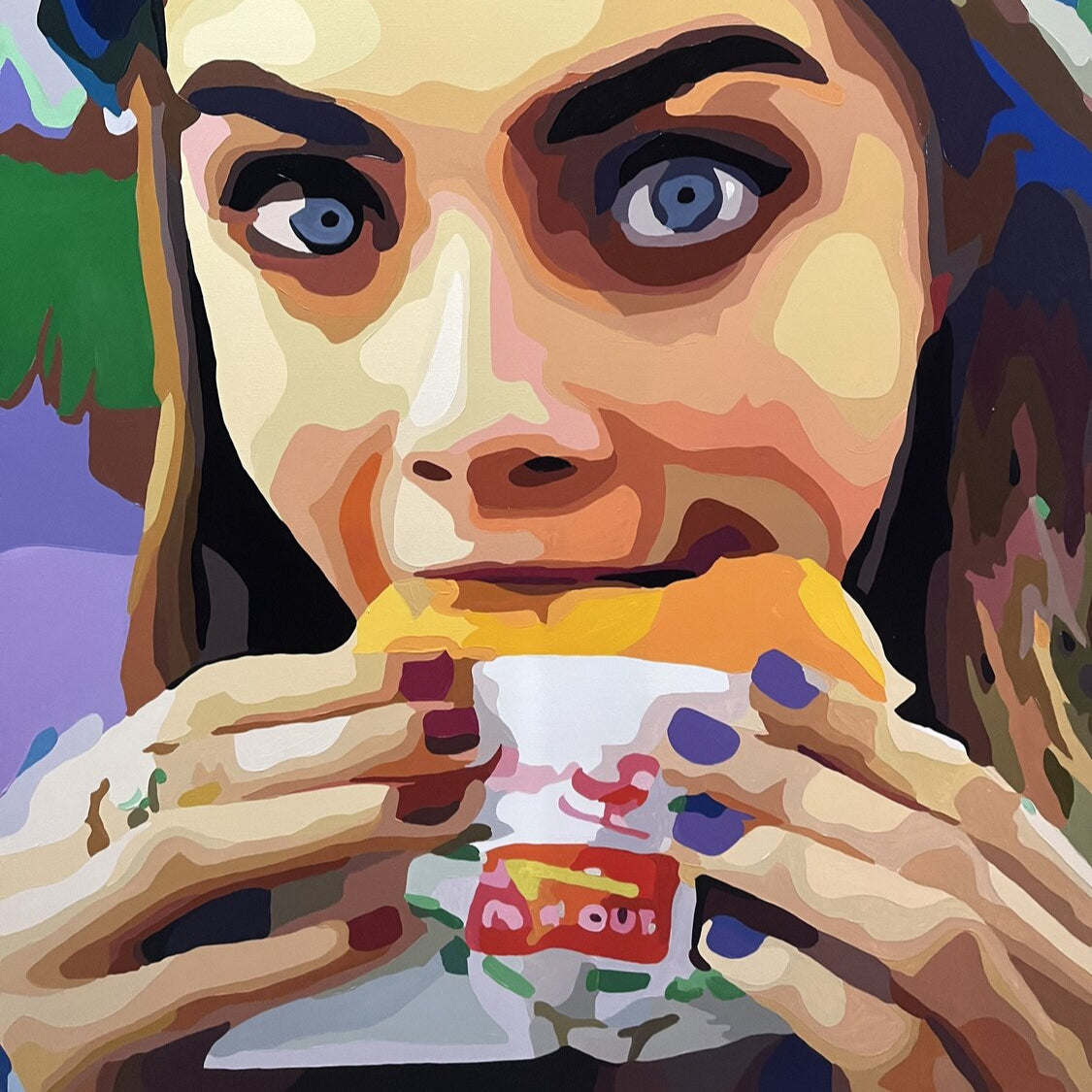 HUNGRY CARA 51.2"x51.2"