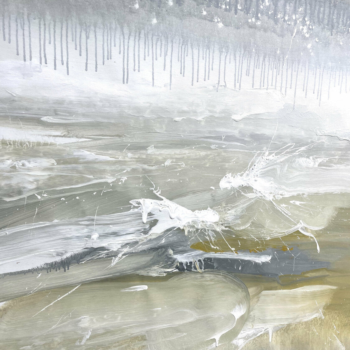 Textured abstract painting ASSOCIATION 236 51.2"x37.4"