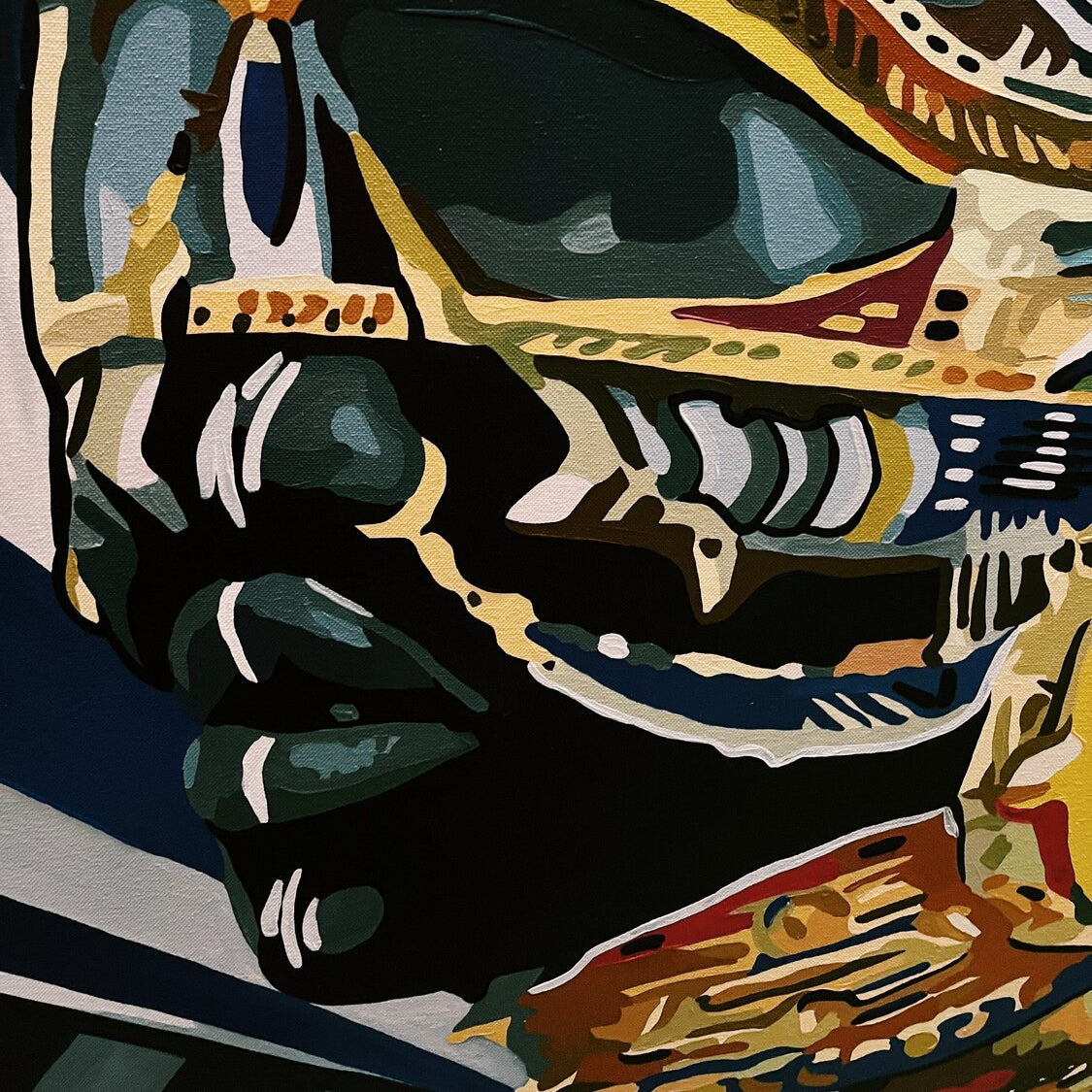 PRINCE OF THE JUNGLE 43.3"x43.3"