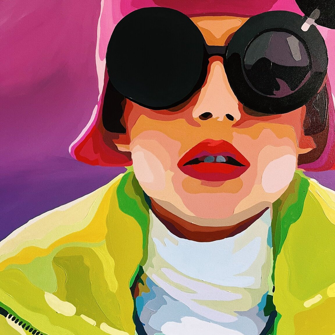 PINK HAT 43.3"x43.3"