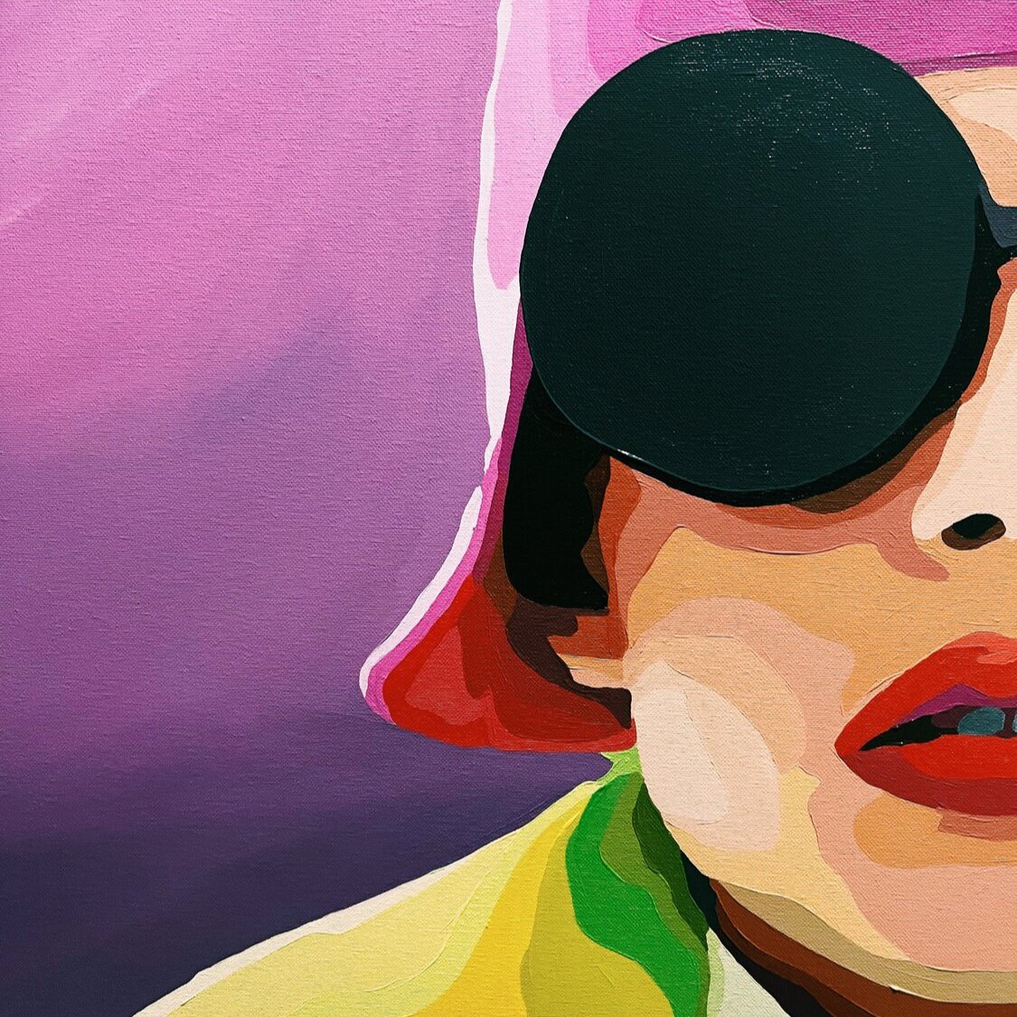 PINK HAT 43.3"x43.3"