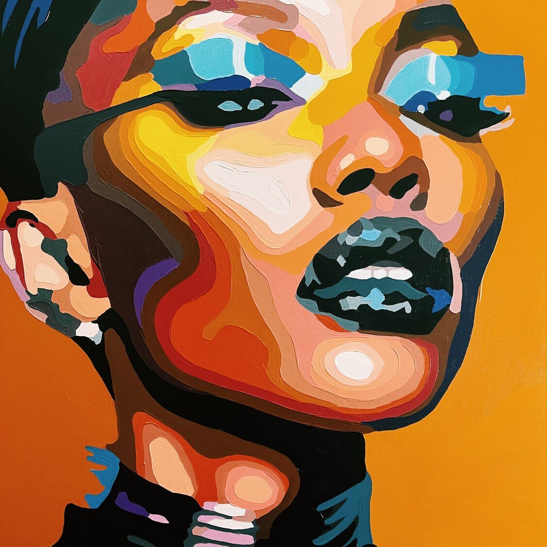 BEAUTY WITH A STRONG SPIRIT 43.3"x43.3"