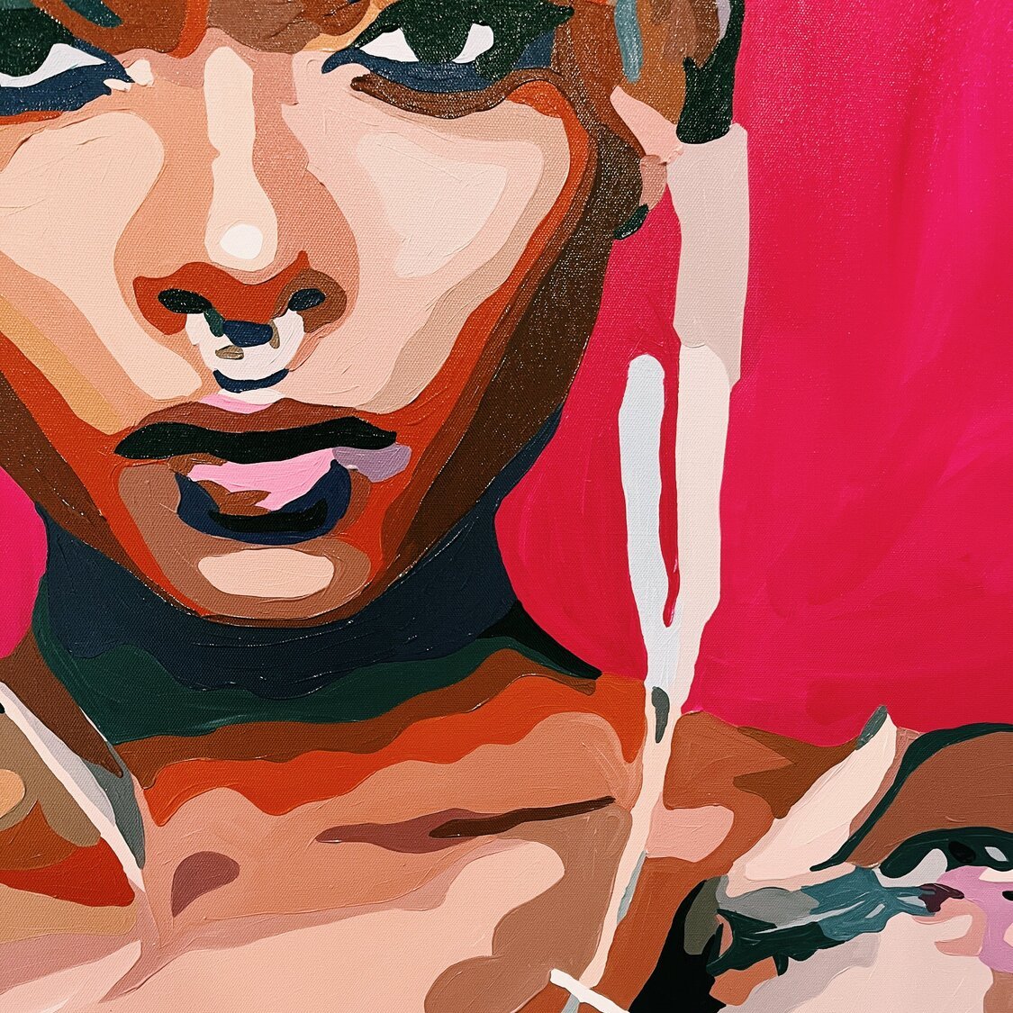 MAYBE. DON'T STOP 43.3"x43.3"