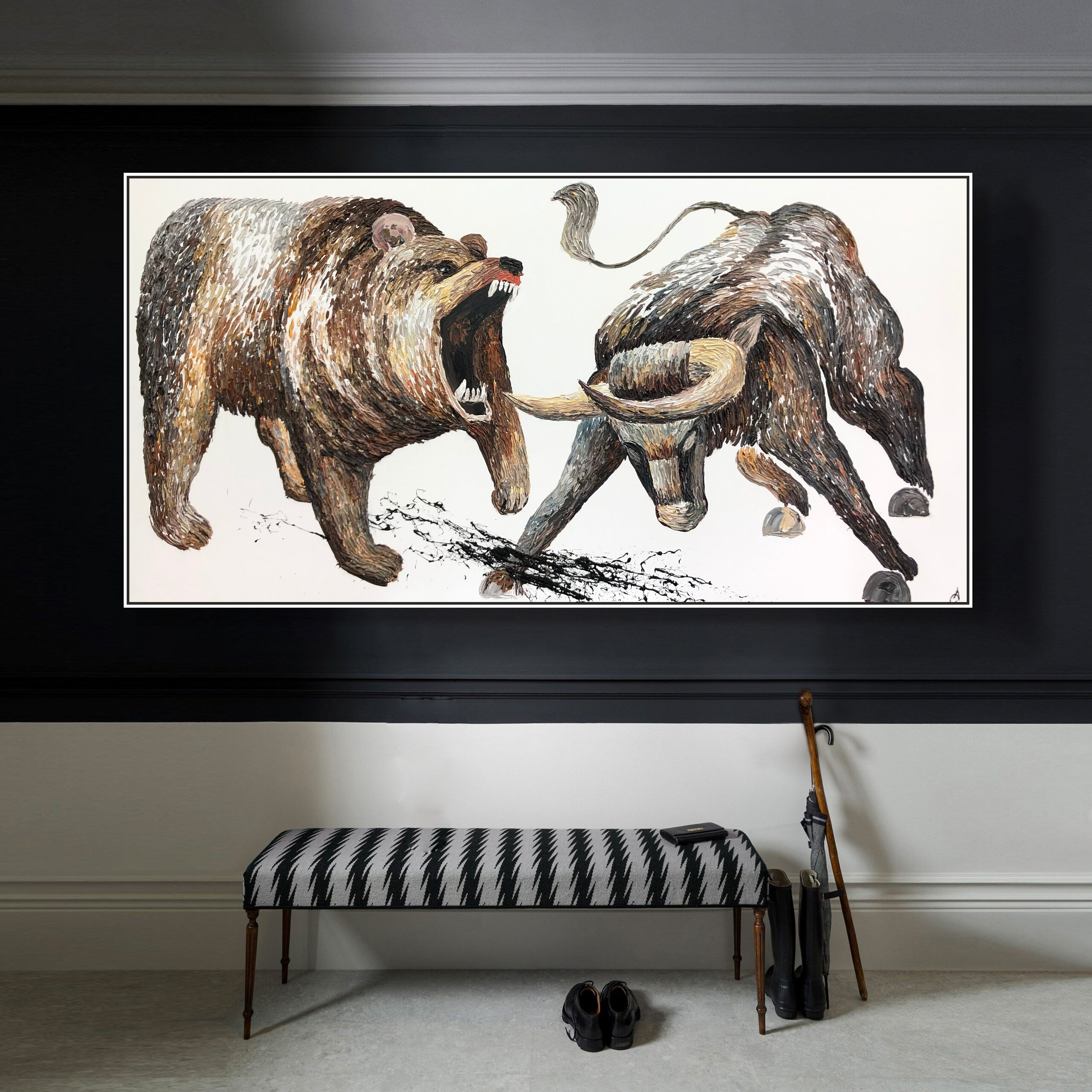 BULL VS BEAR 30"x60"