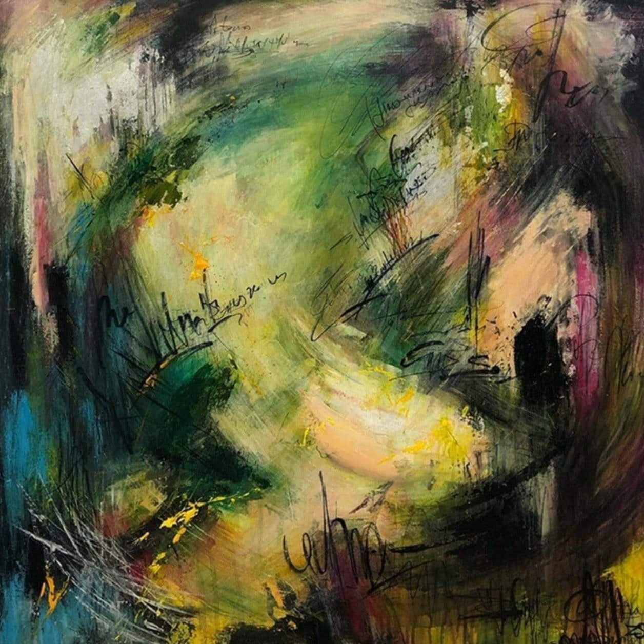BEYOND WORLDS 40"x40"