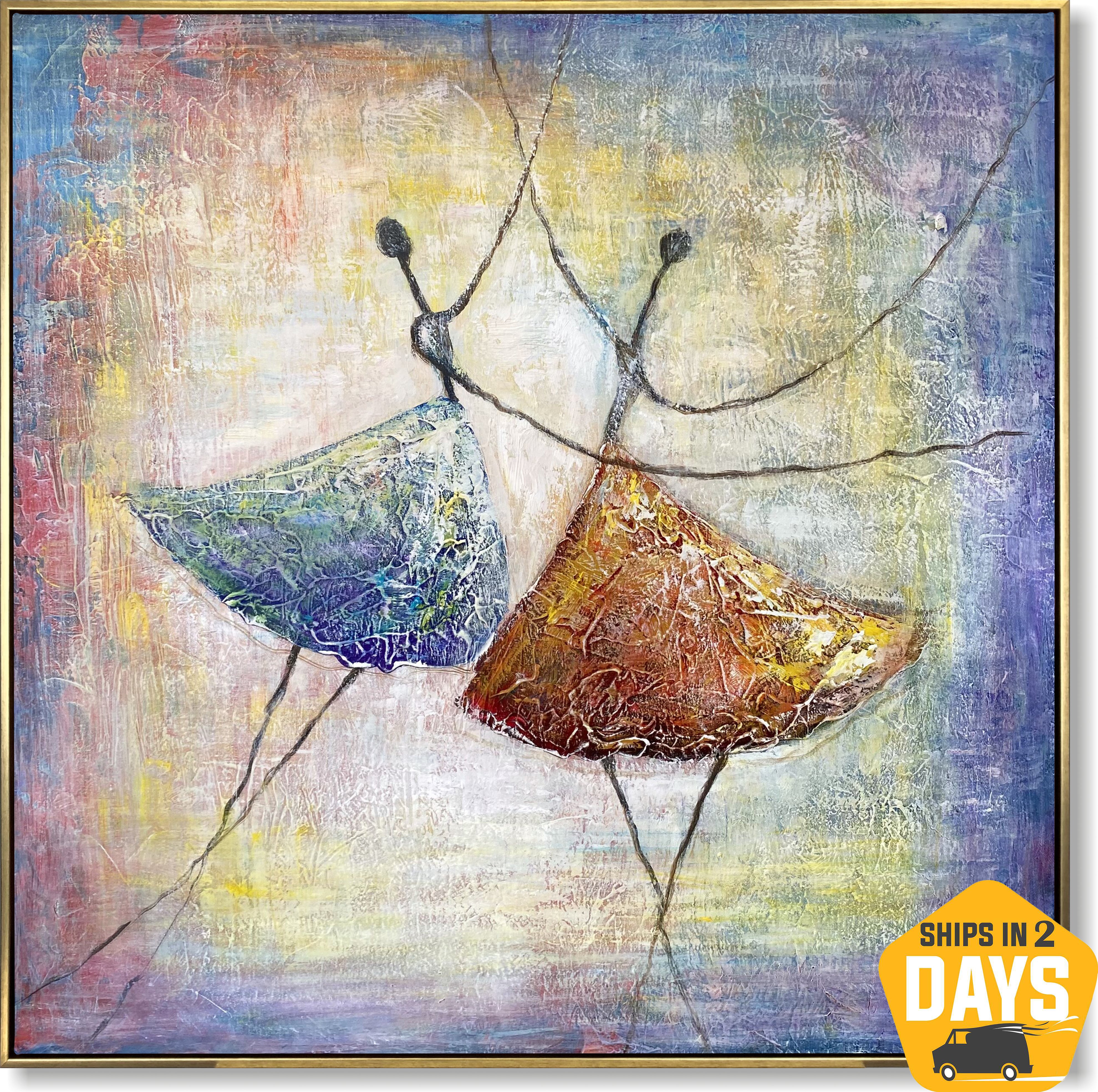 BALLET WHISPER 32"x32"