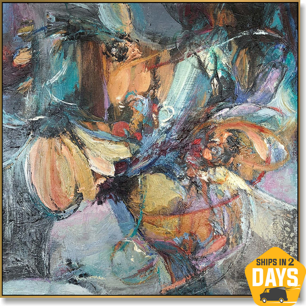 FLORAL SOLUTION 19.68"x19.68"